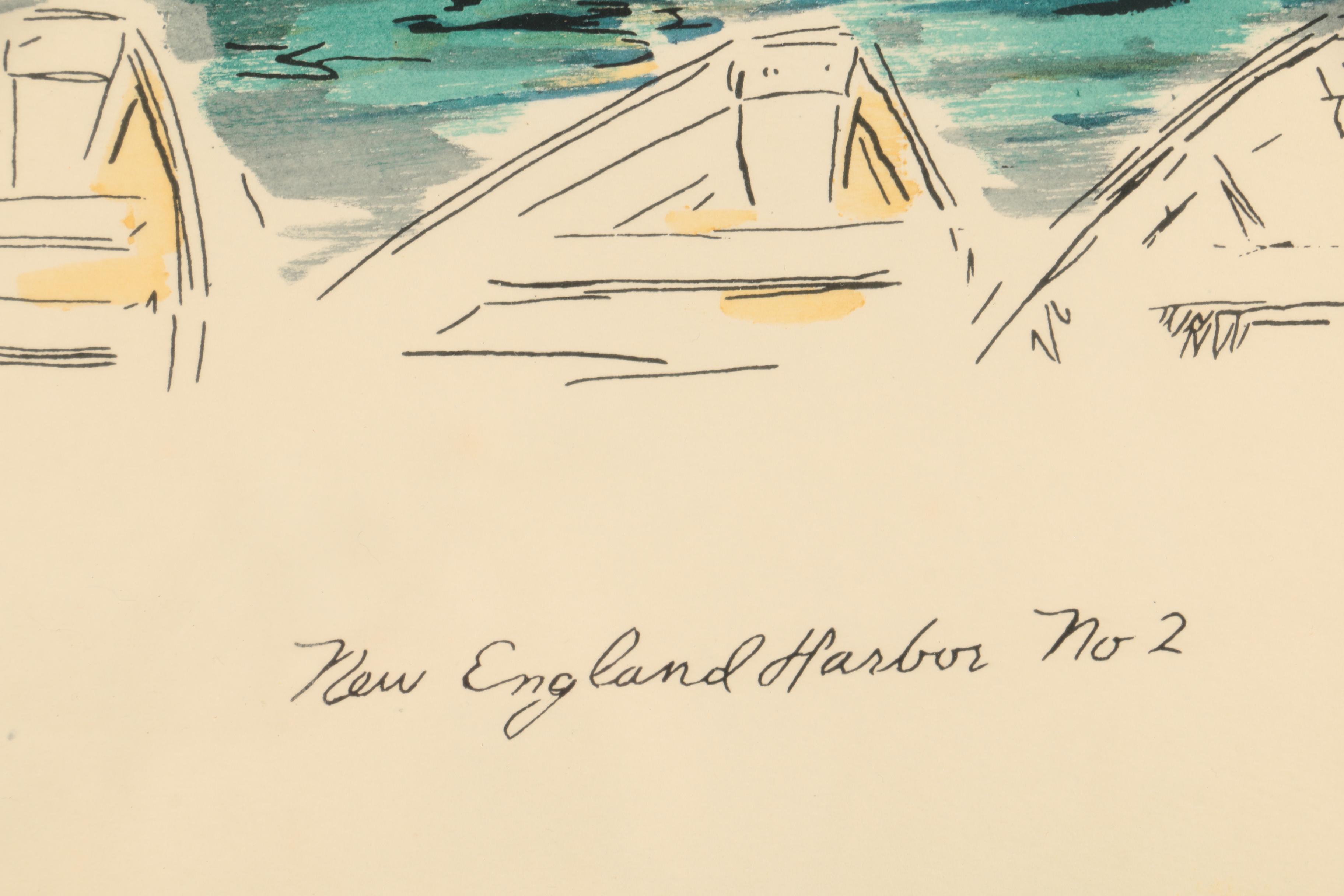 John Haymson Hand Tinted Lithographs of Marine Scenes