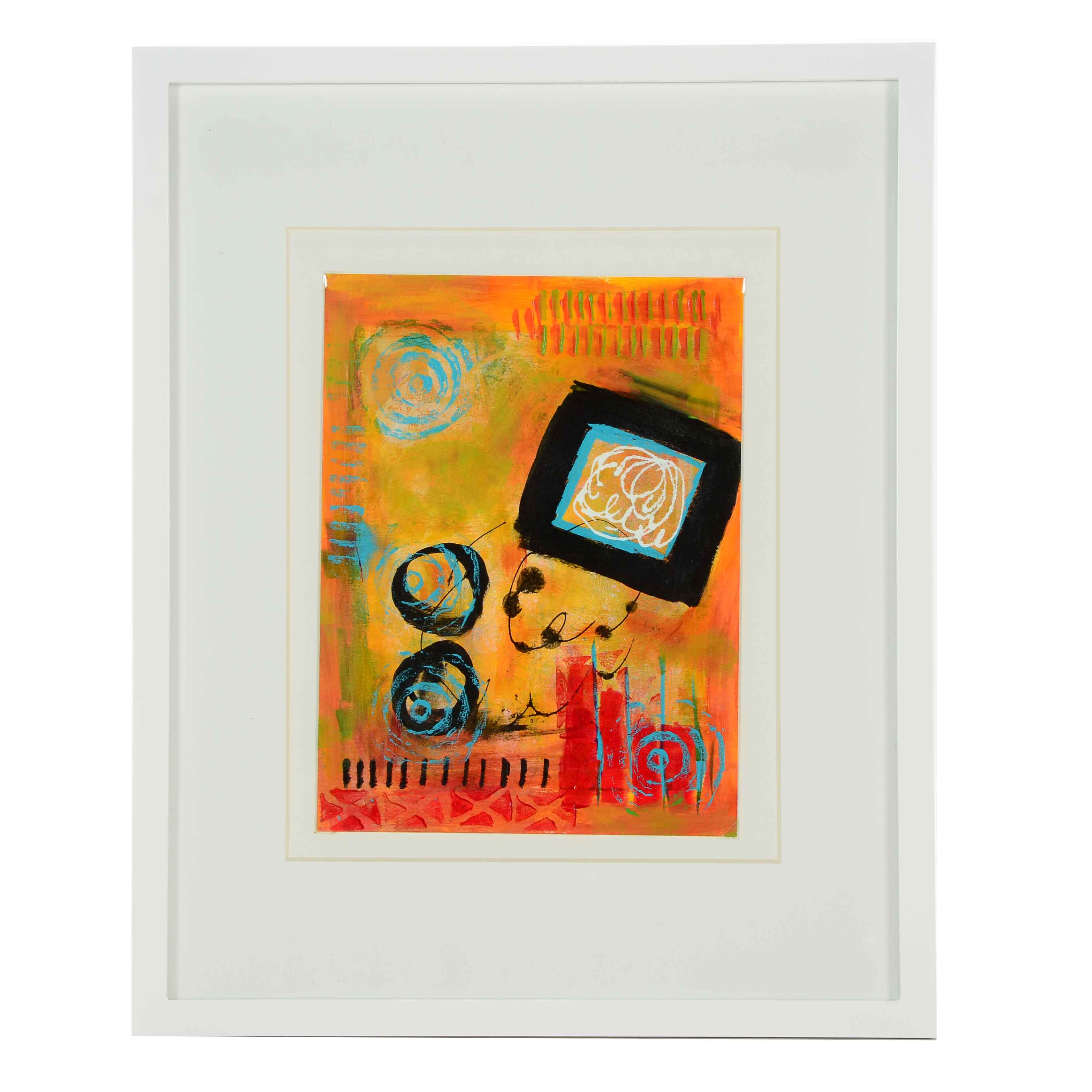 Sanna Original Acrylic Painting on Paper