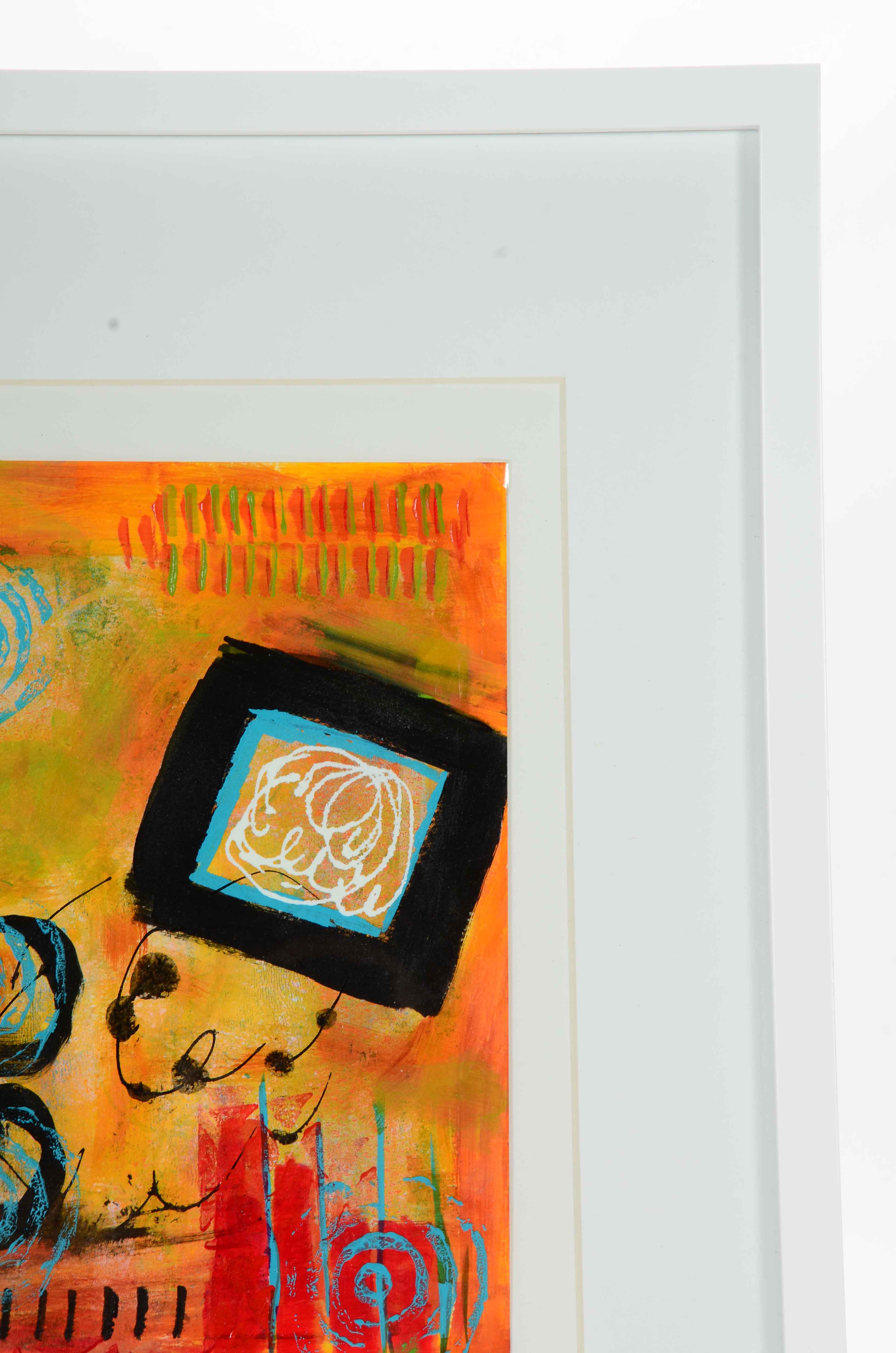 Sanna Original Acrylic Painting on Paper