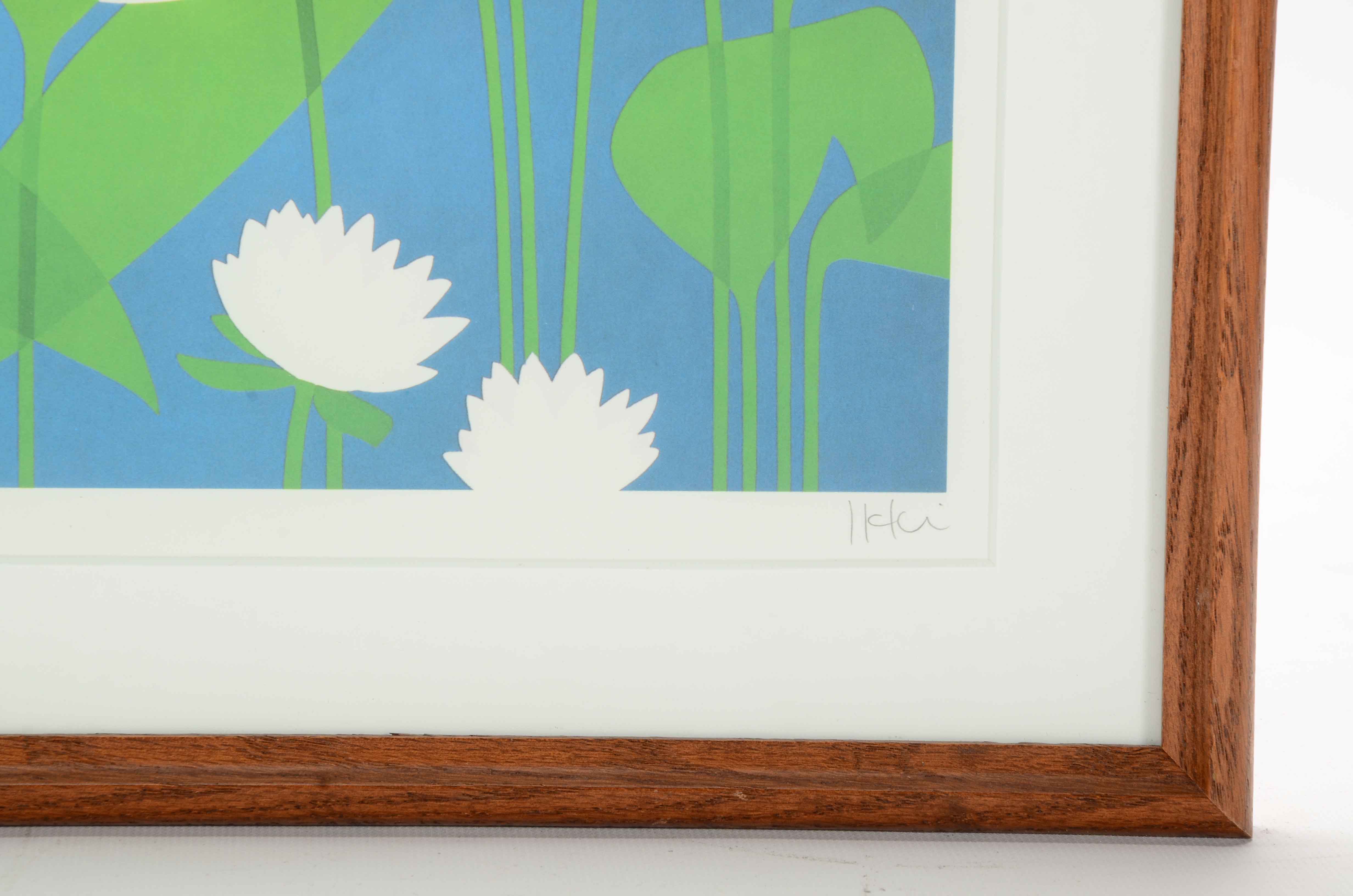 Ikki Matsumoto Signed Limited Edition Offset Lithograph Print of a Crane