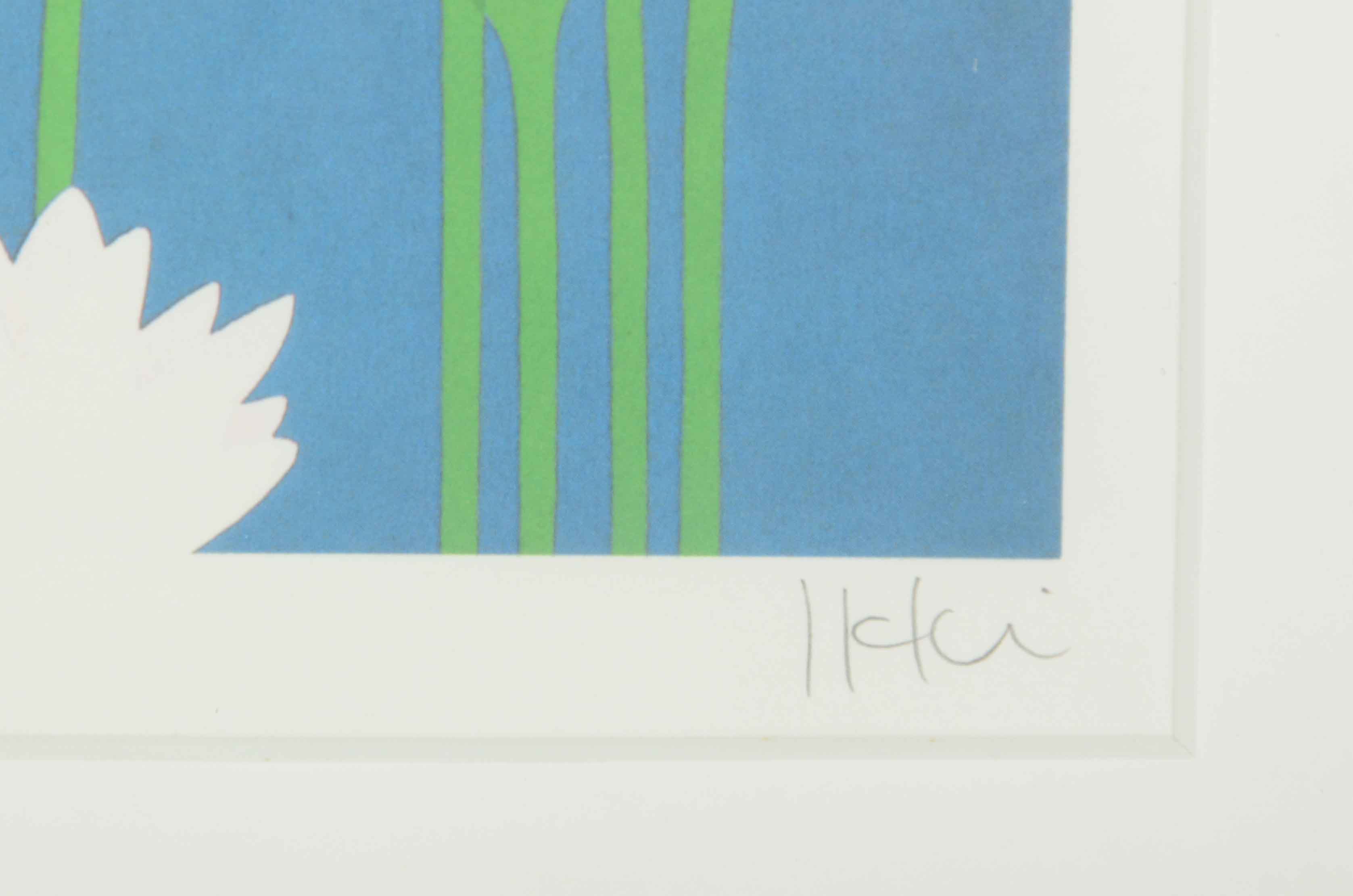 Ikki Matsumoto Signed Limited Edition Offset Lithograph Print of a Crane