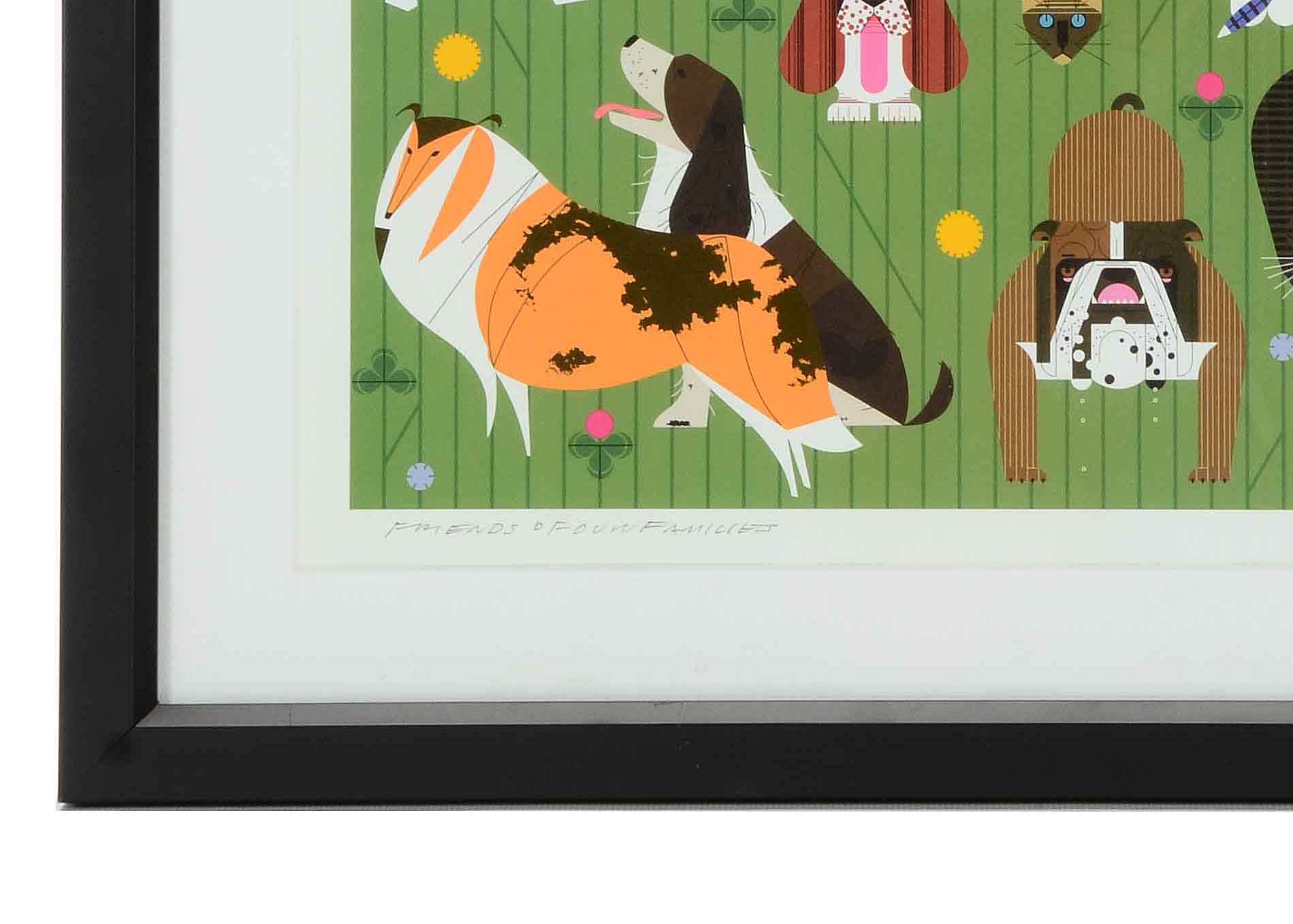 Charley Harper Offset Lithograph "Friends of Our Families"