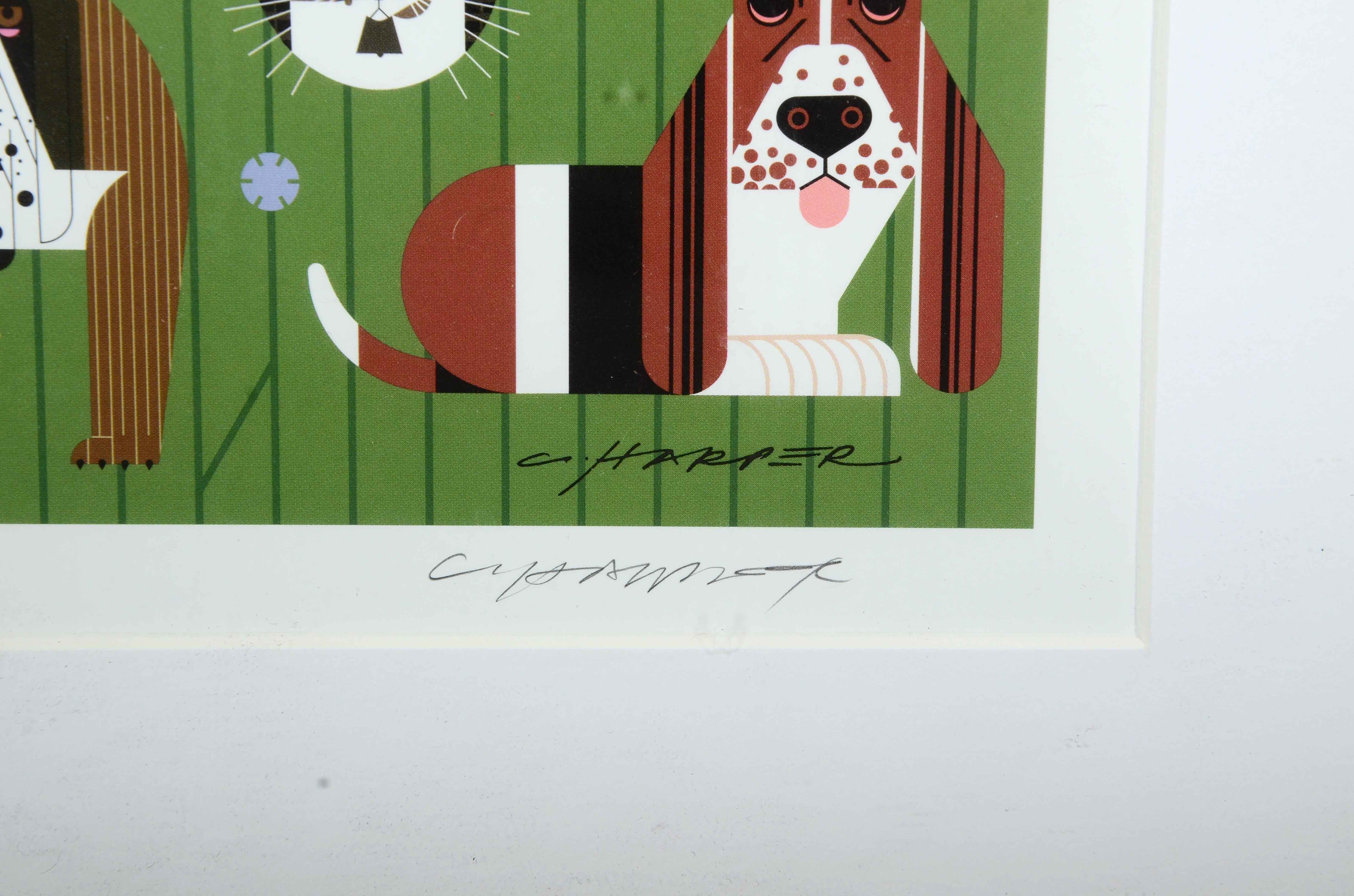 Charley Harper Offset Lithograph "Friends of Our Families"