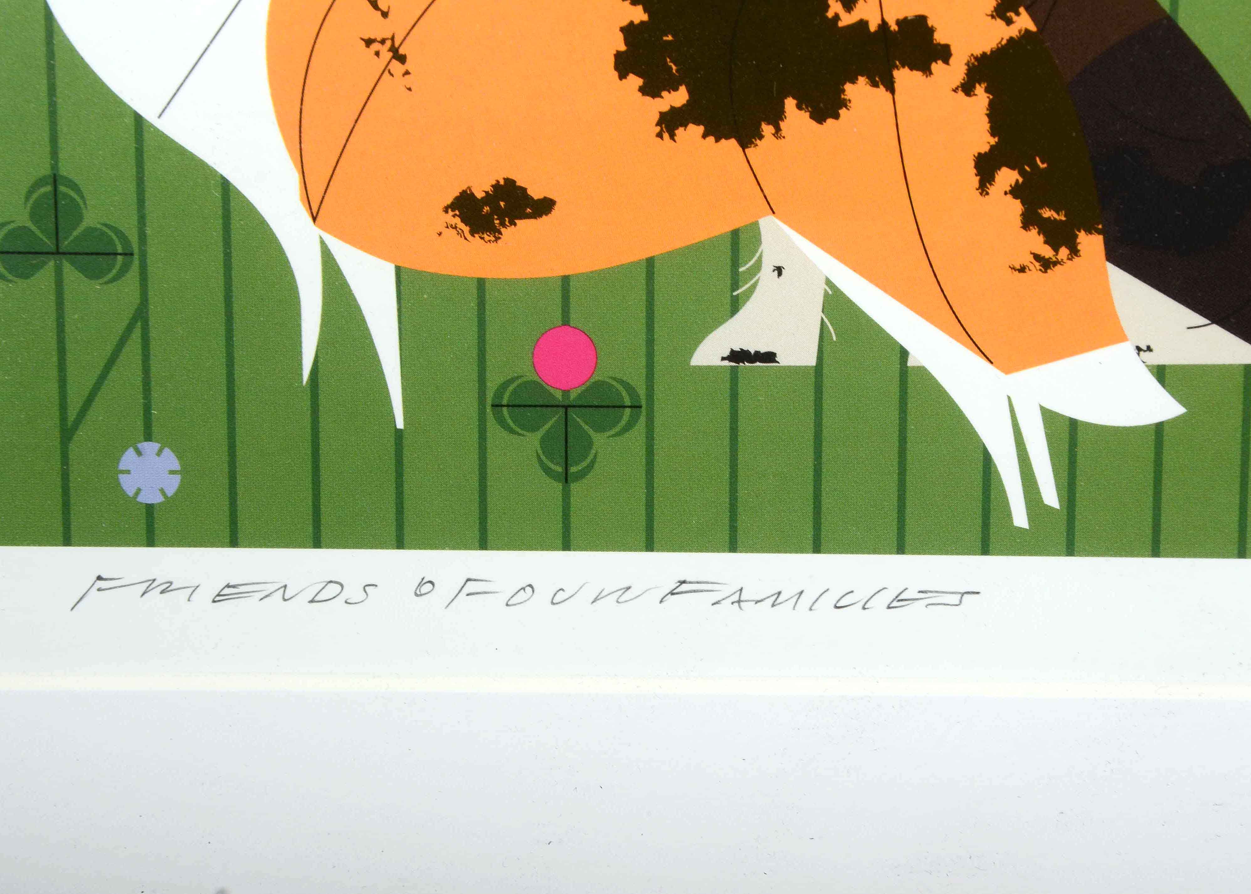 Charley Harper Offset Lithograph "Friends of Our Families"