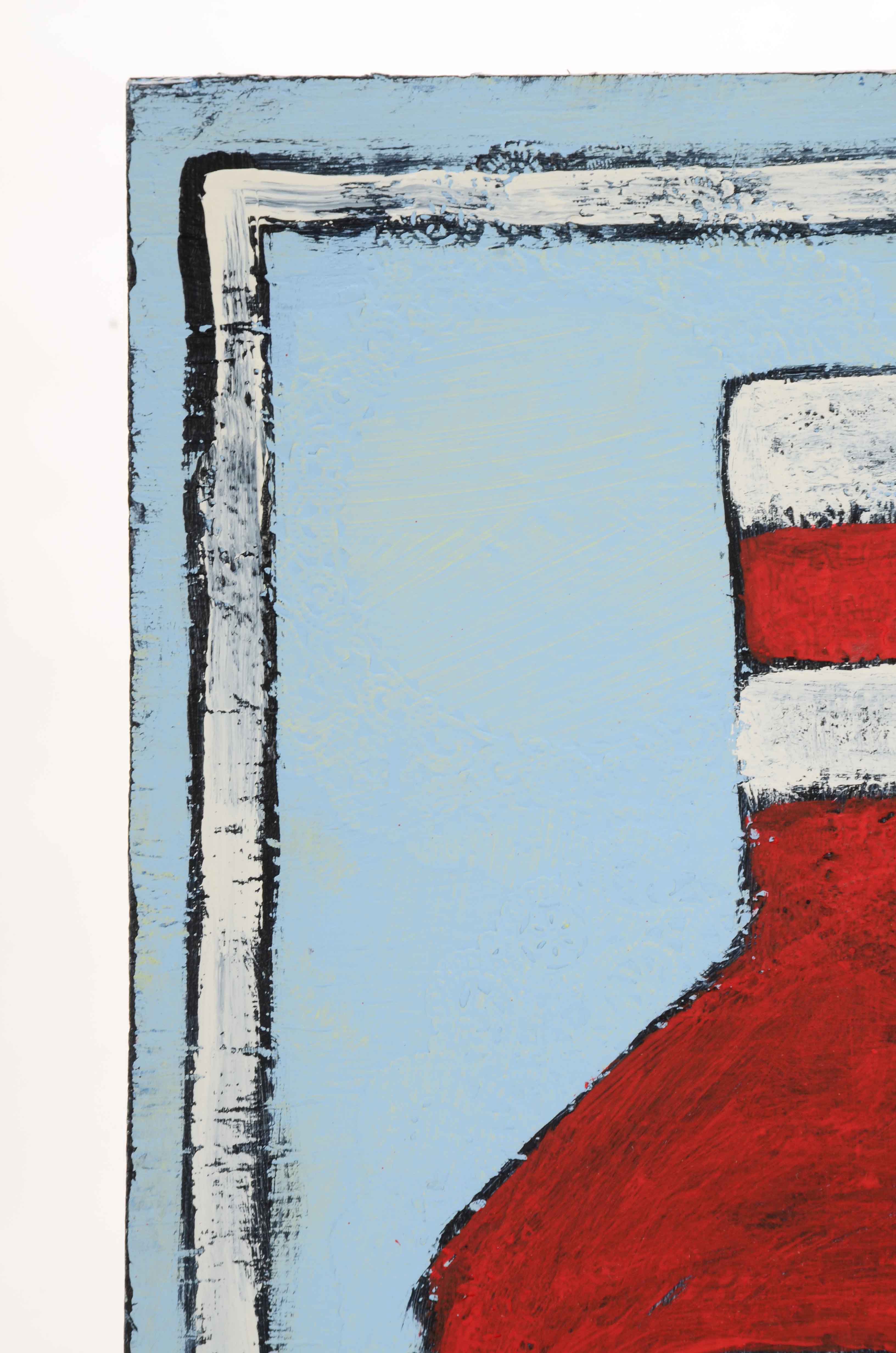 Sweet Tea Signed Original Mixed Media Painting of a Ketchup Bottle