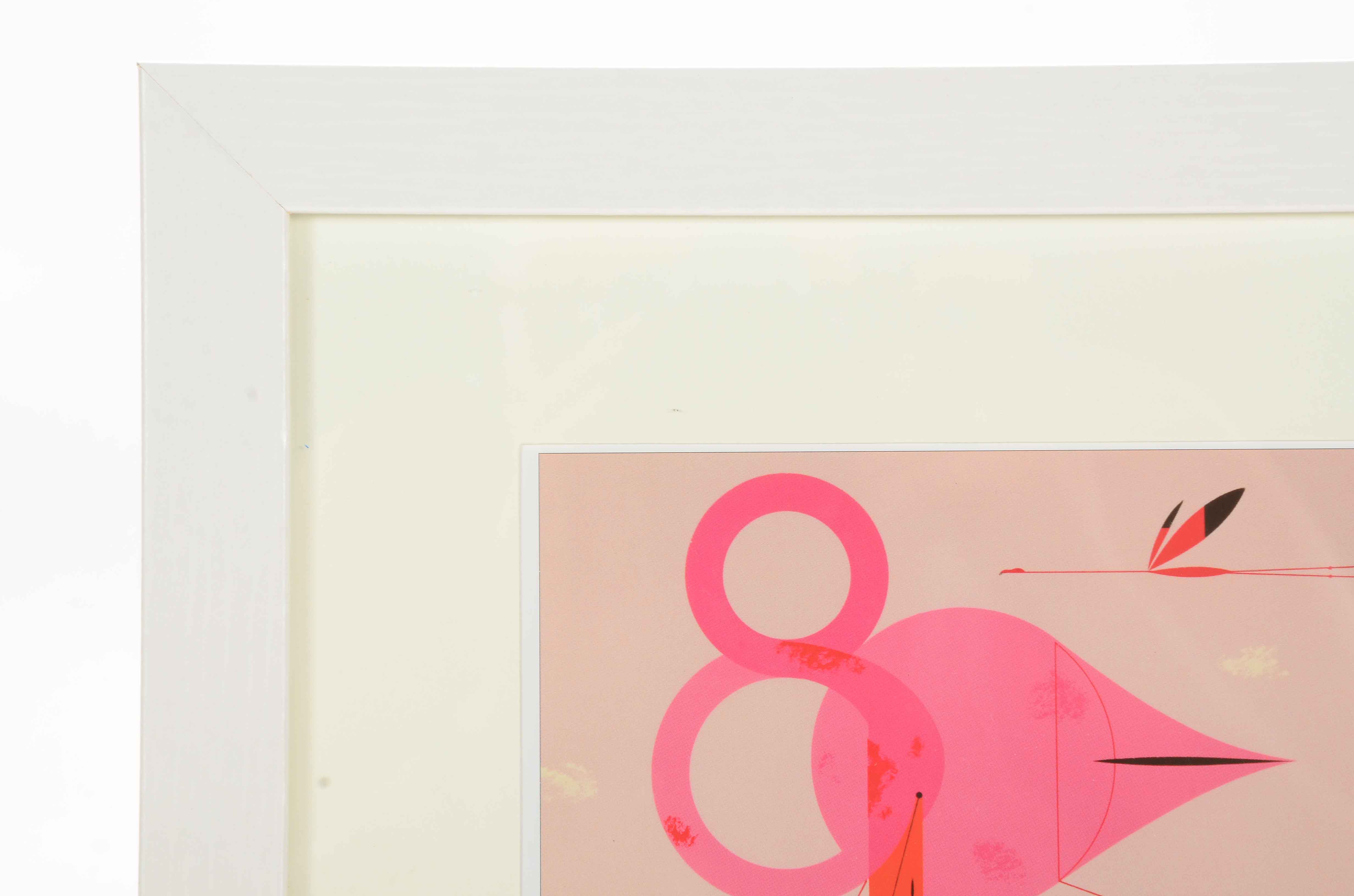 Charley Harper Offset Lithograph "Flamingo"