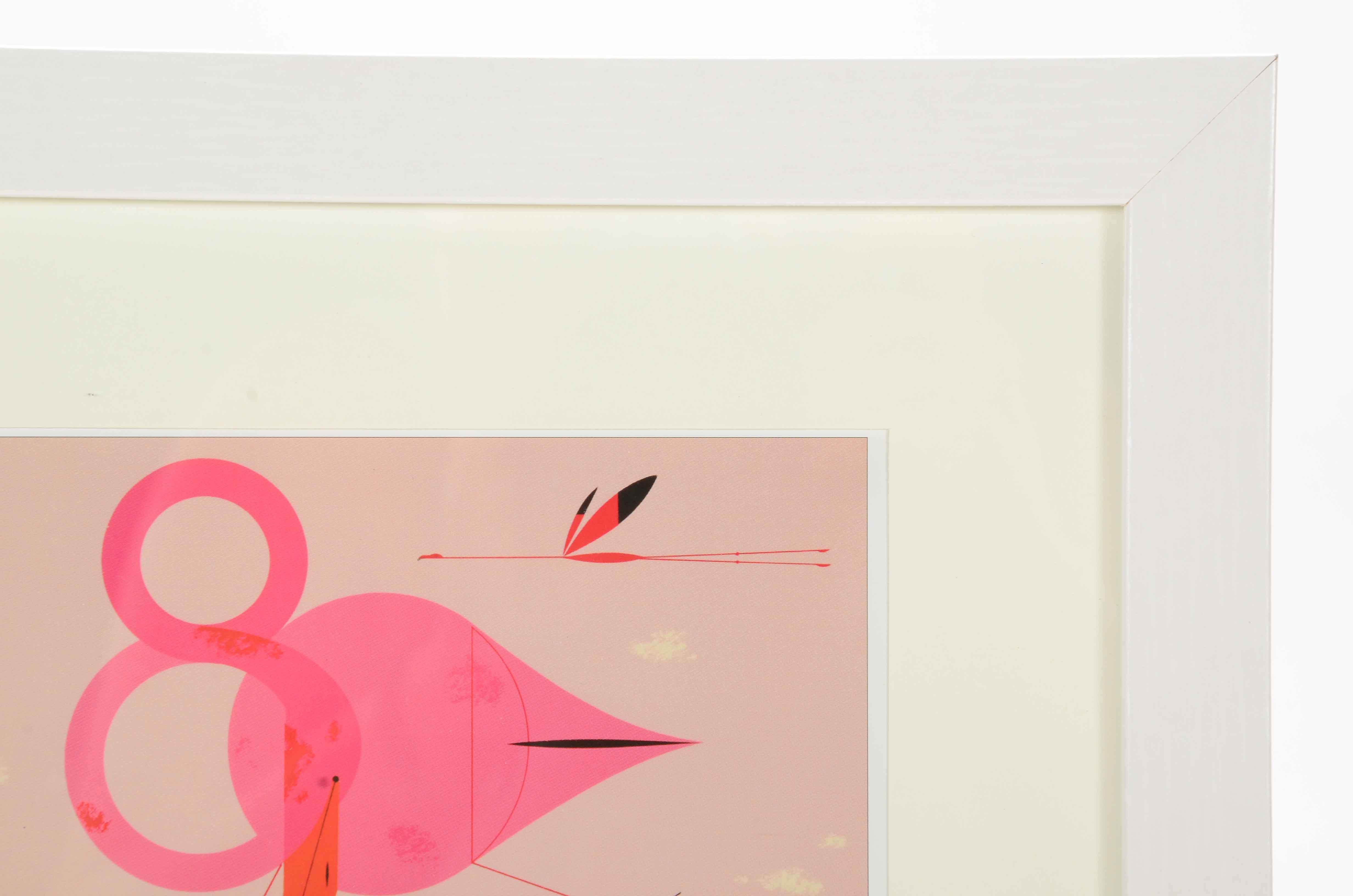 Charley Harper Offset Lithograph "Flamingo"