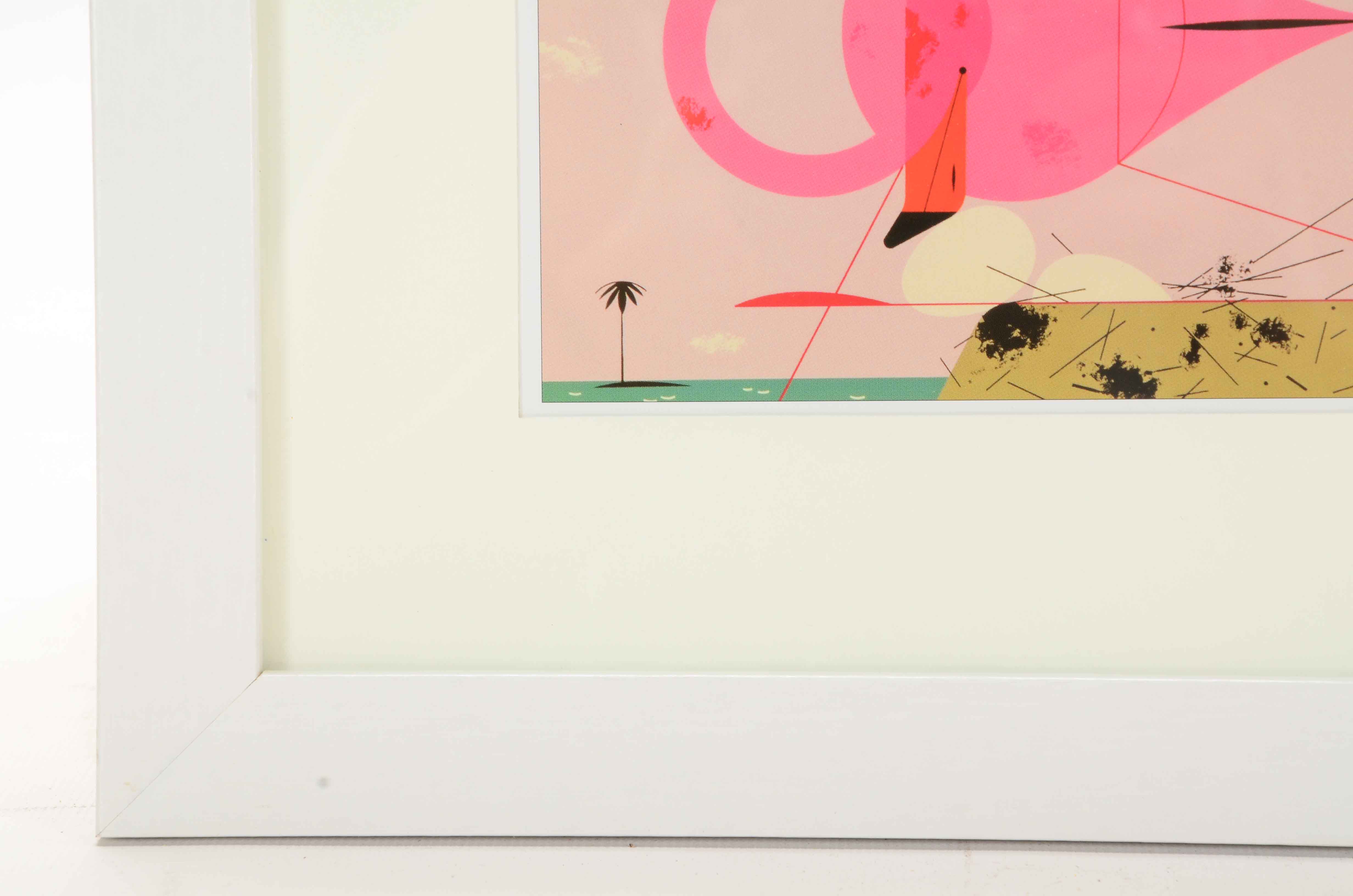 Charley Harper Offset Lithograph "Flamingo"