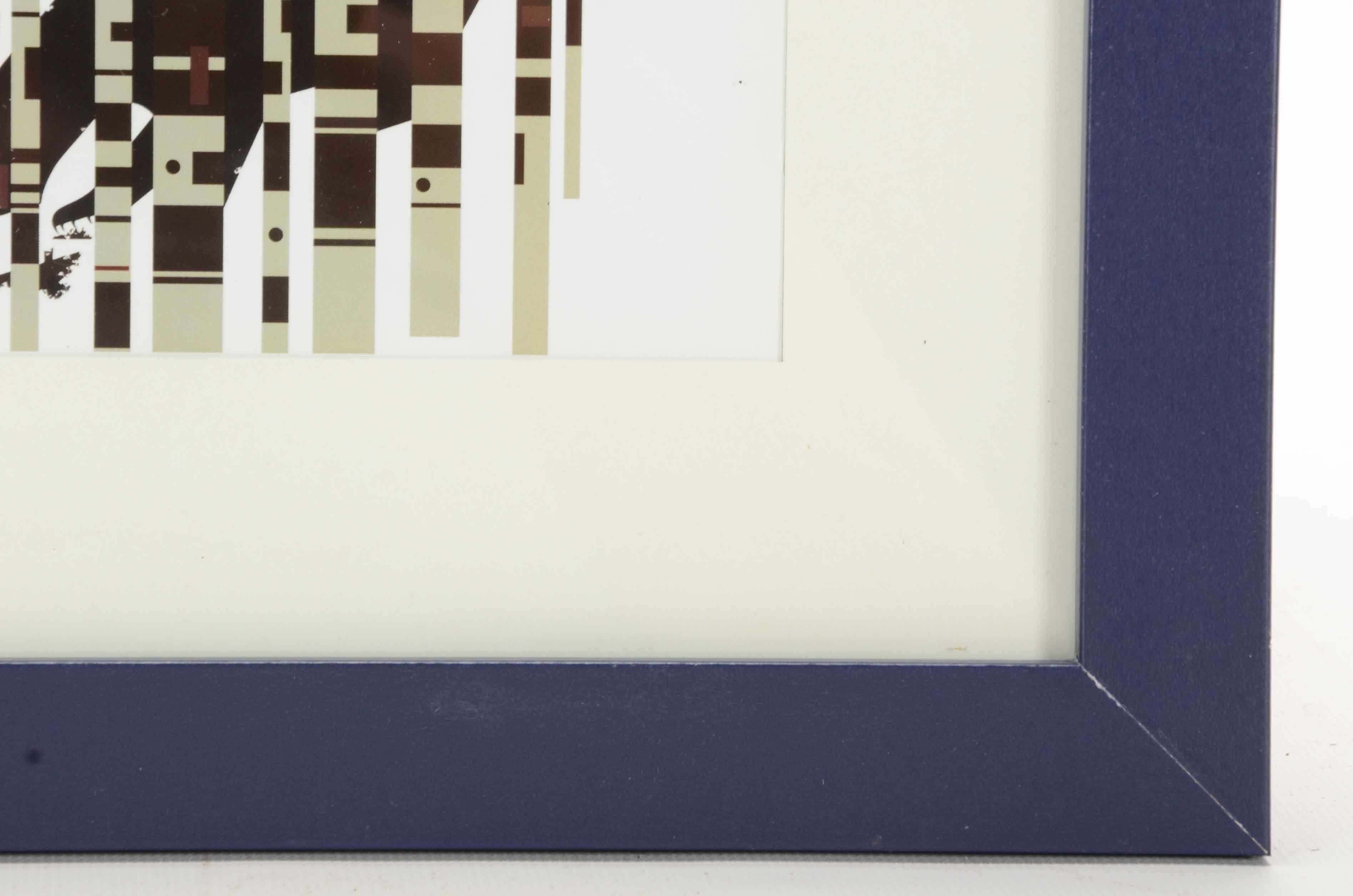 Charley Harper Offset Lithograph "Bear in the Birches"