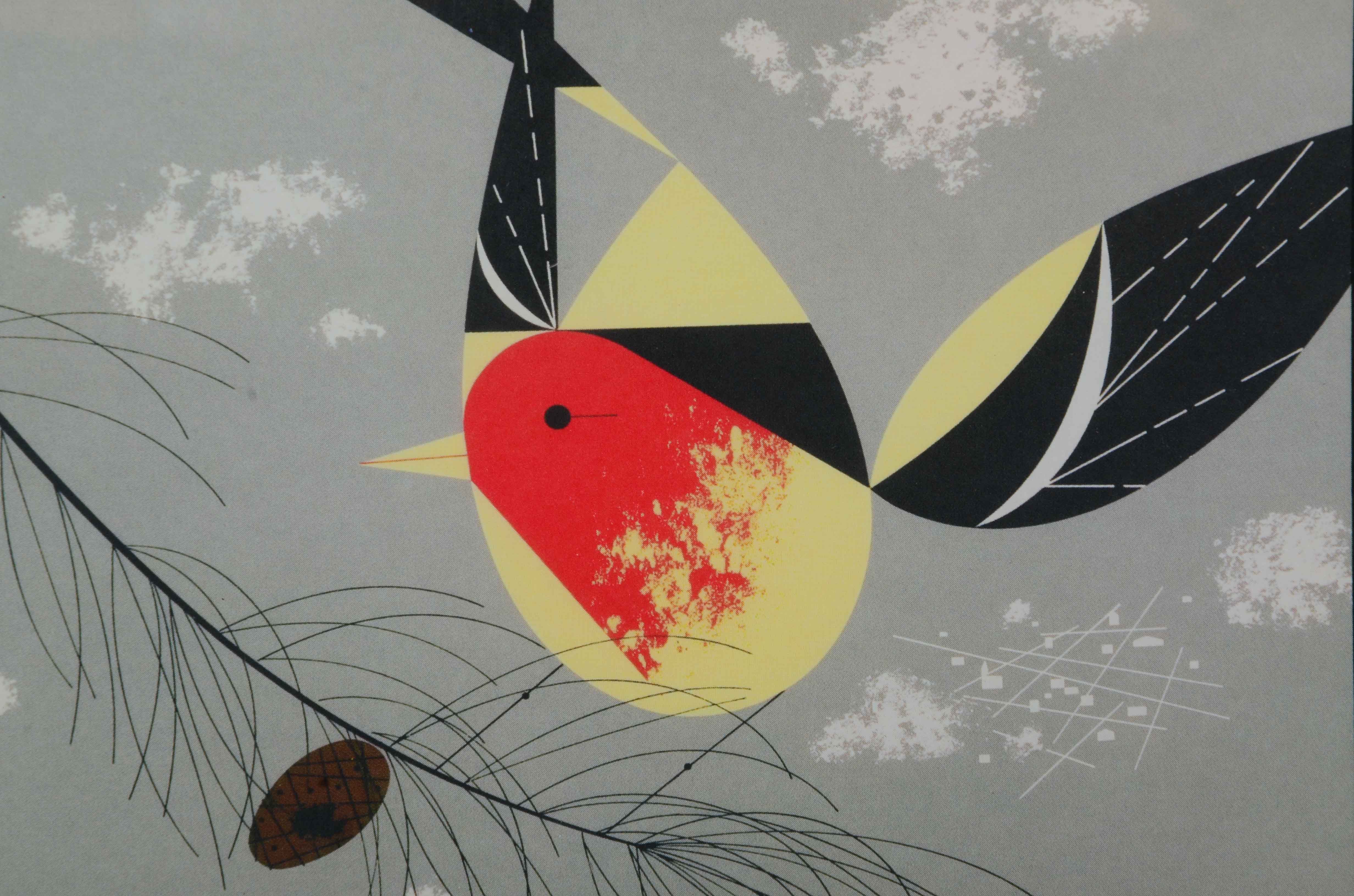 Offset Lithograph Print after Charley Harper "Western Tanager"