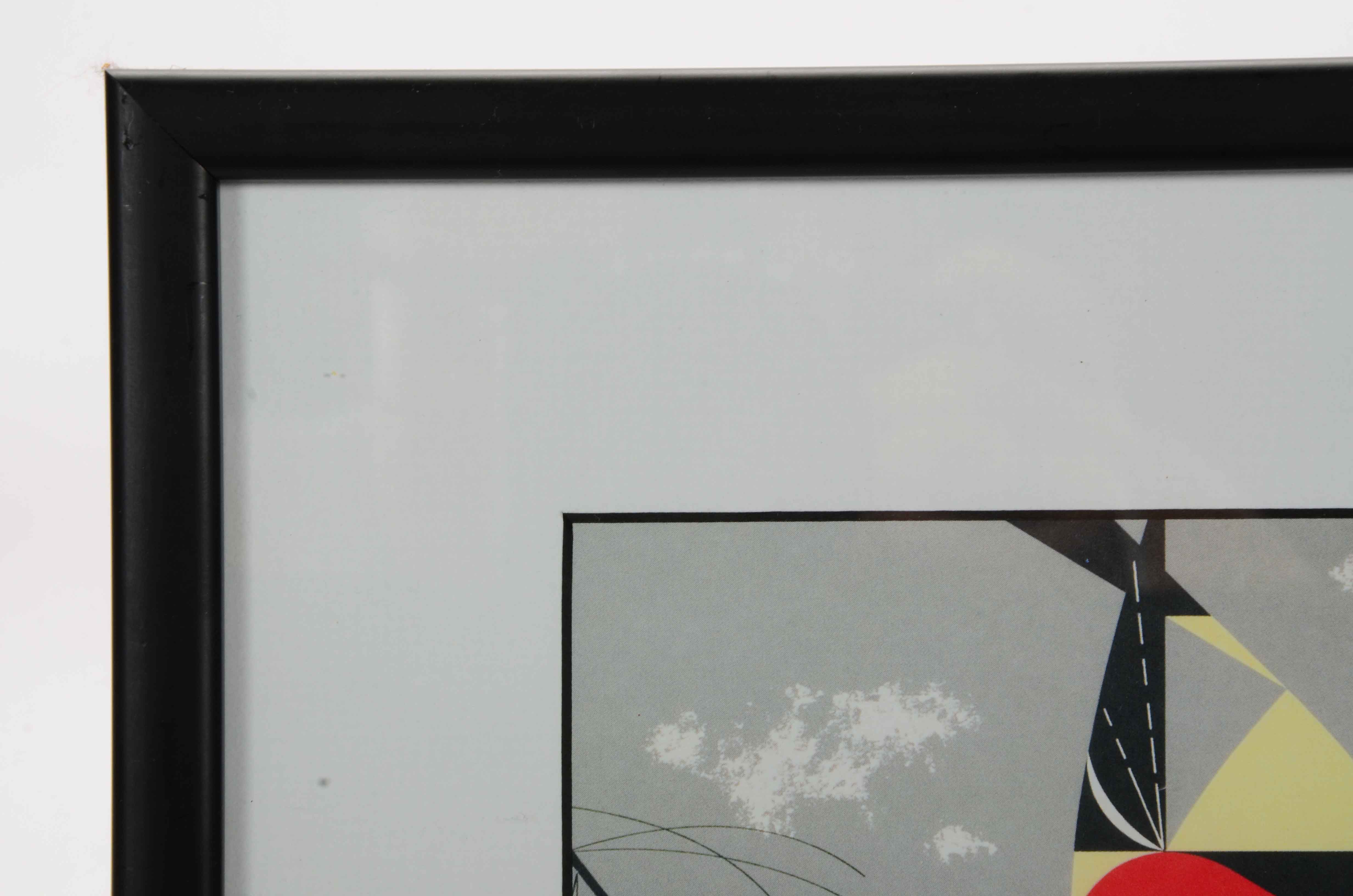 Offset Lithograph Print after Charley Harper "Western Tanager"