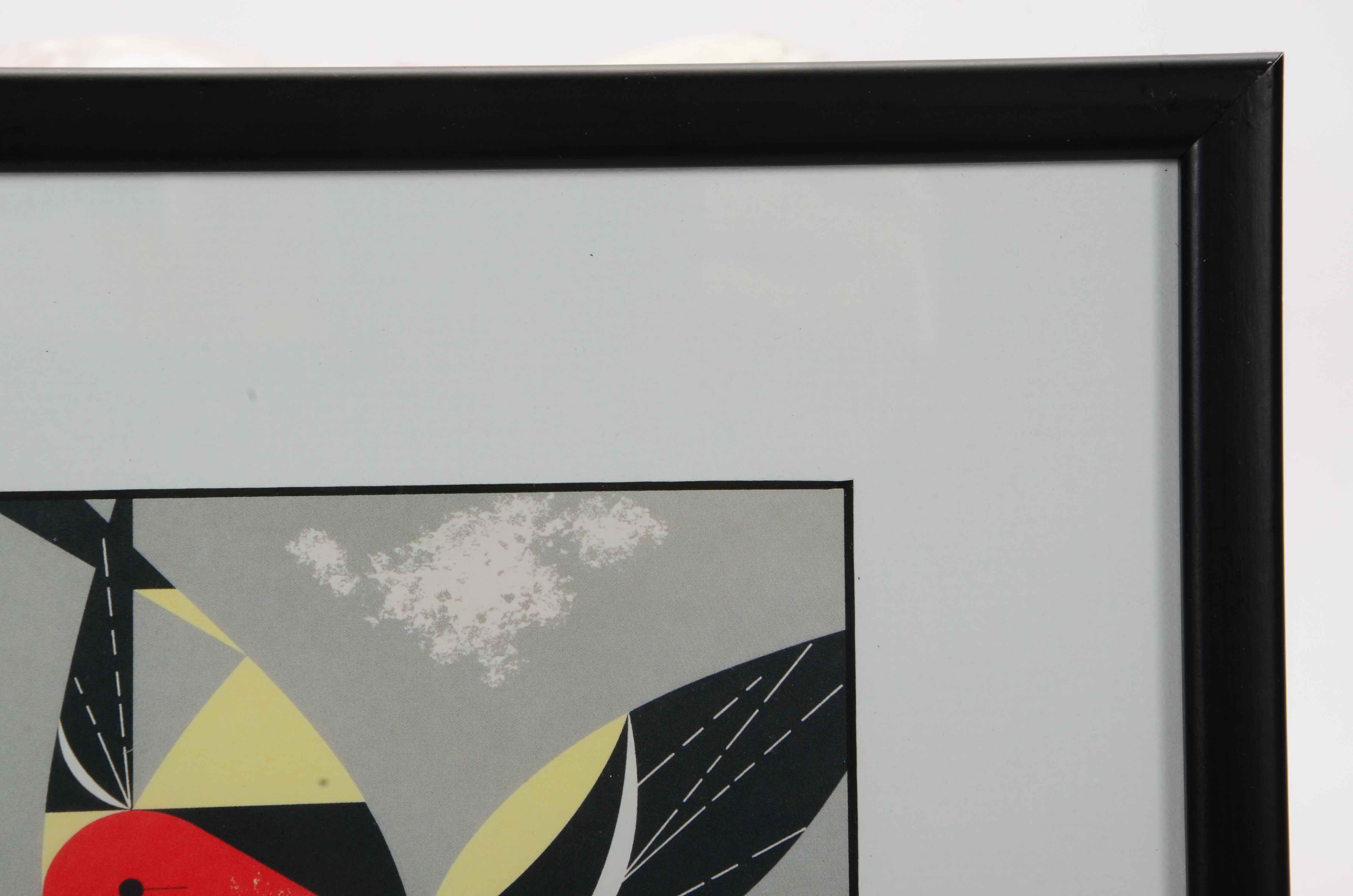 Offset Lithograph Print after Charley Harper "Western Tanager"