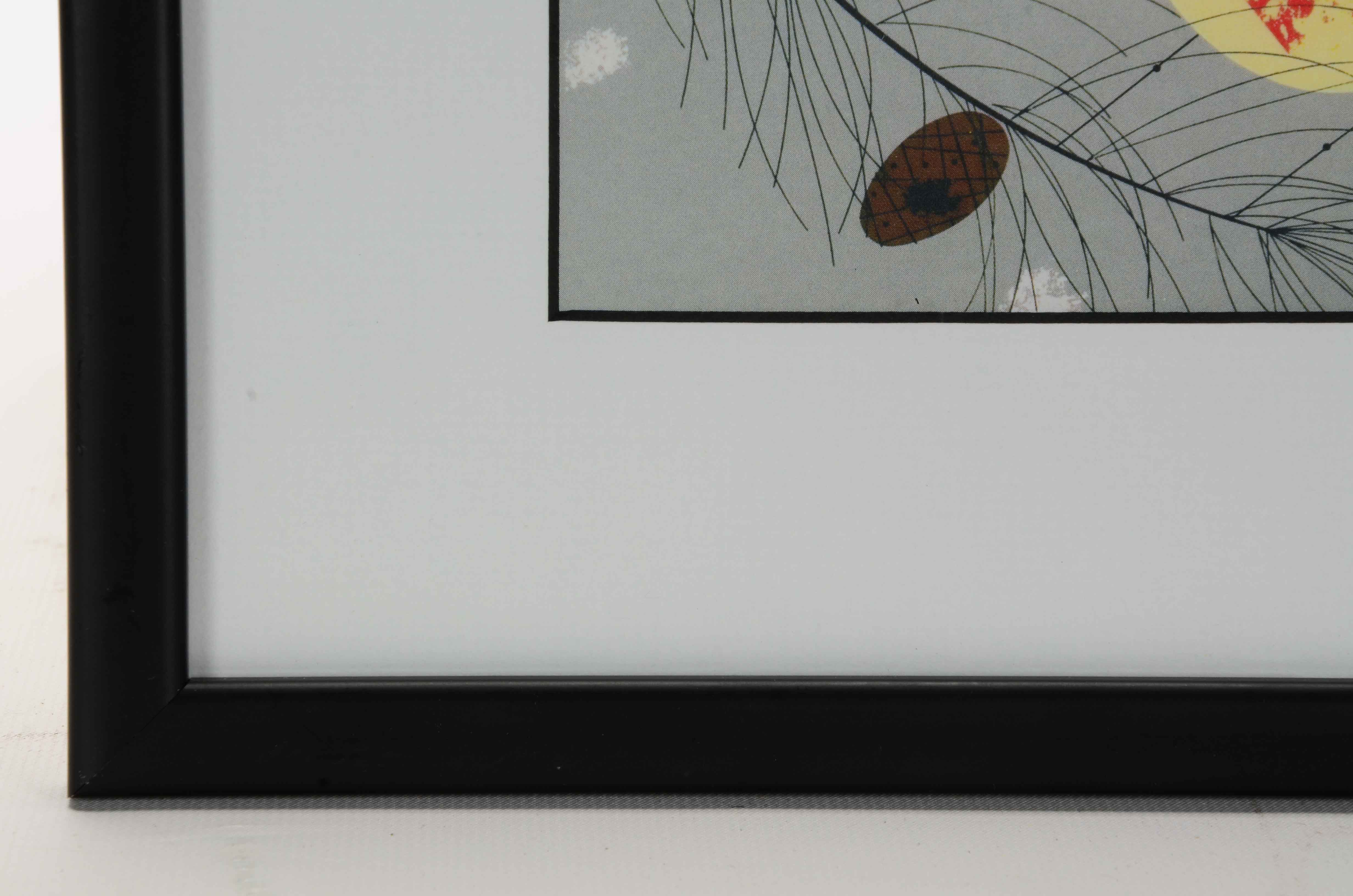 Offset Lithograph Print after Charley Harper "Western Tanager"