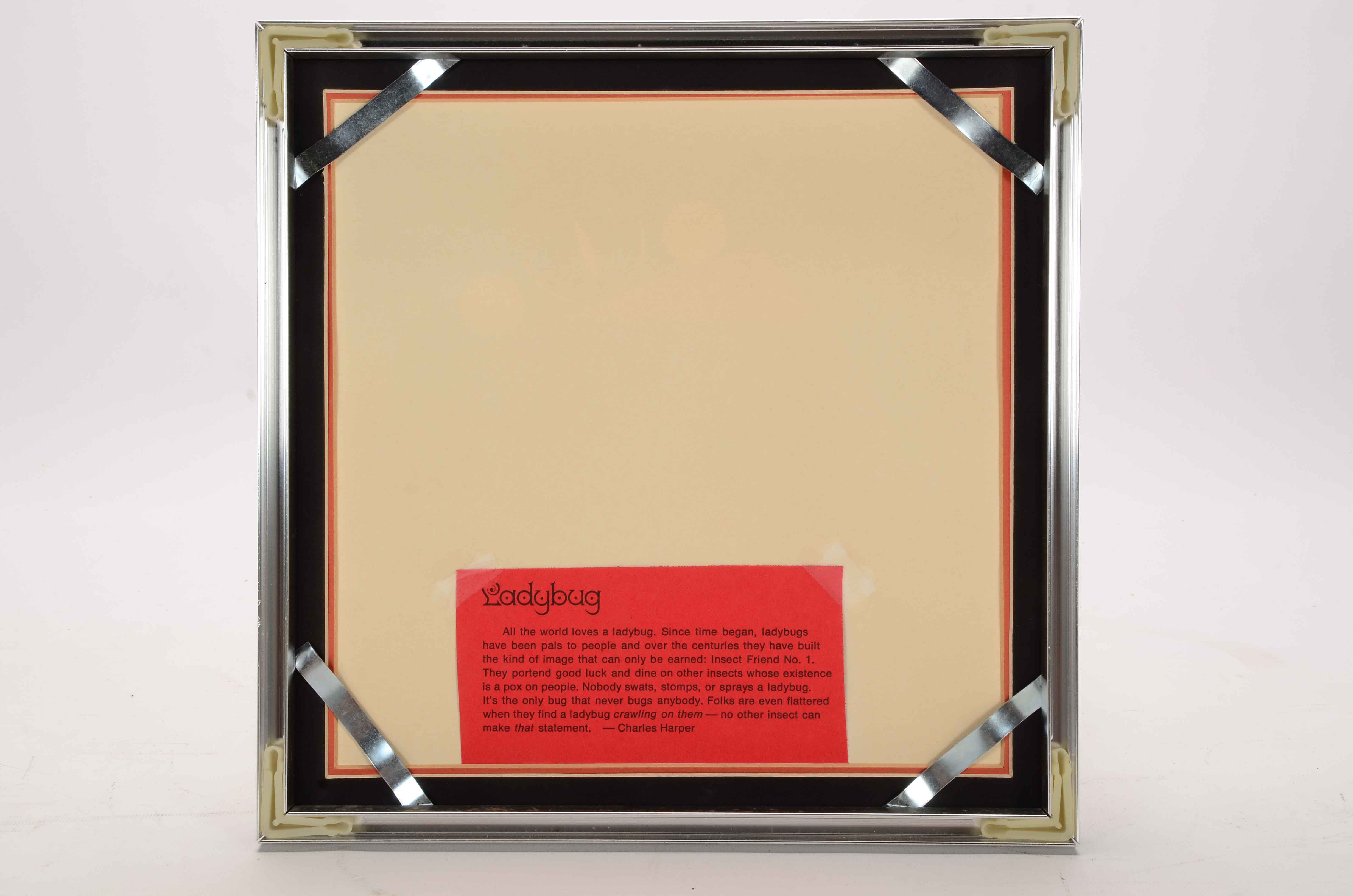 Charley Harper Signed Lithograph "Ladybug"