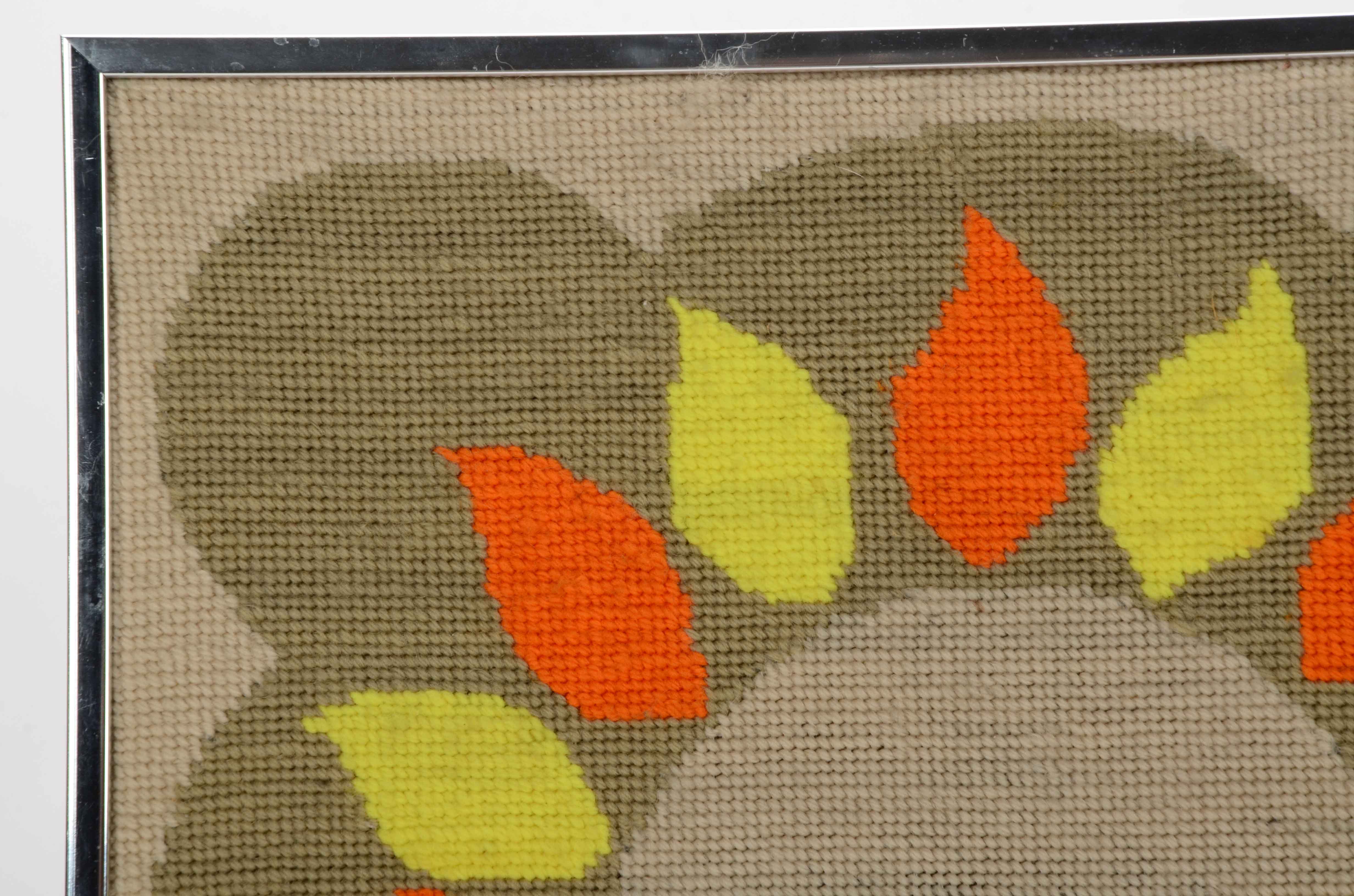 Mid-Century Needlepoint Embroidery