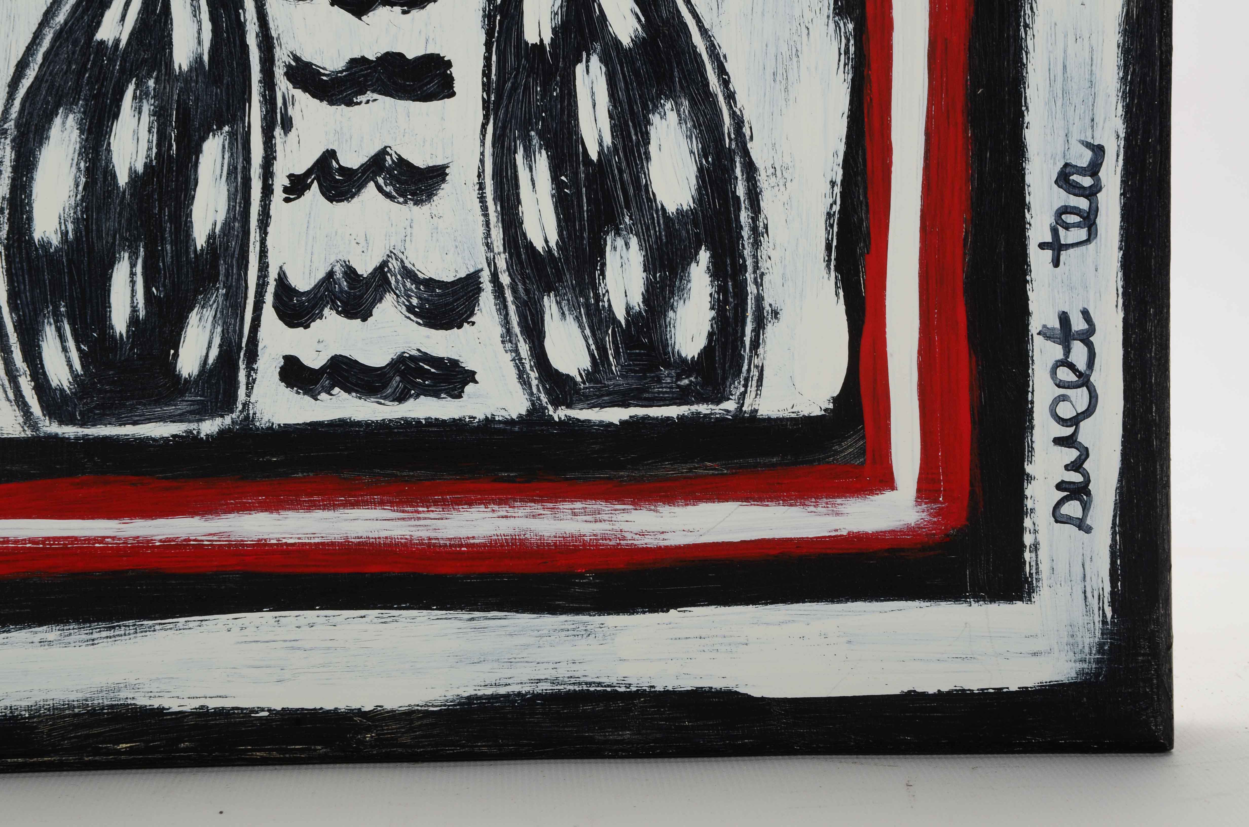 Sweet Tea Signed Original Acrylic Painting of an Owl