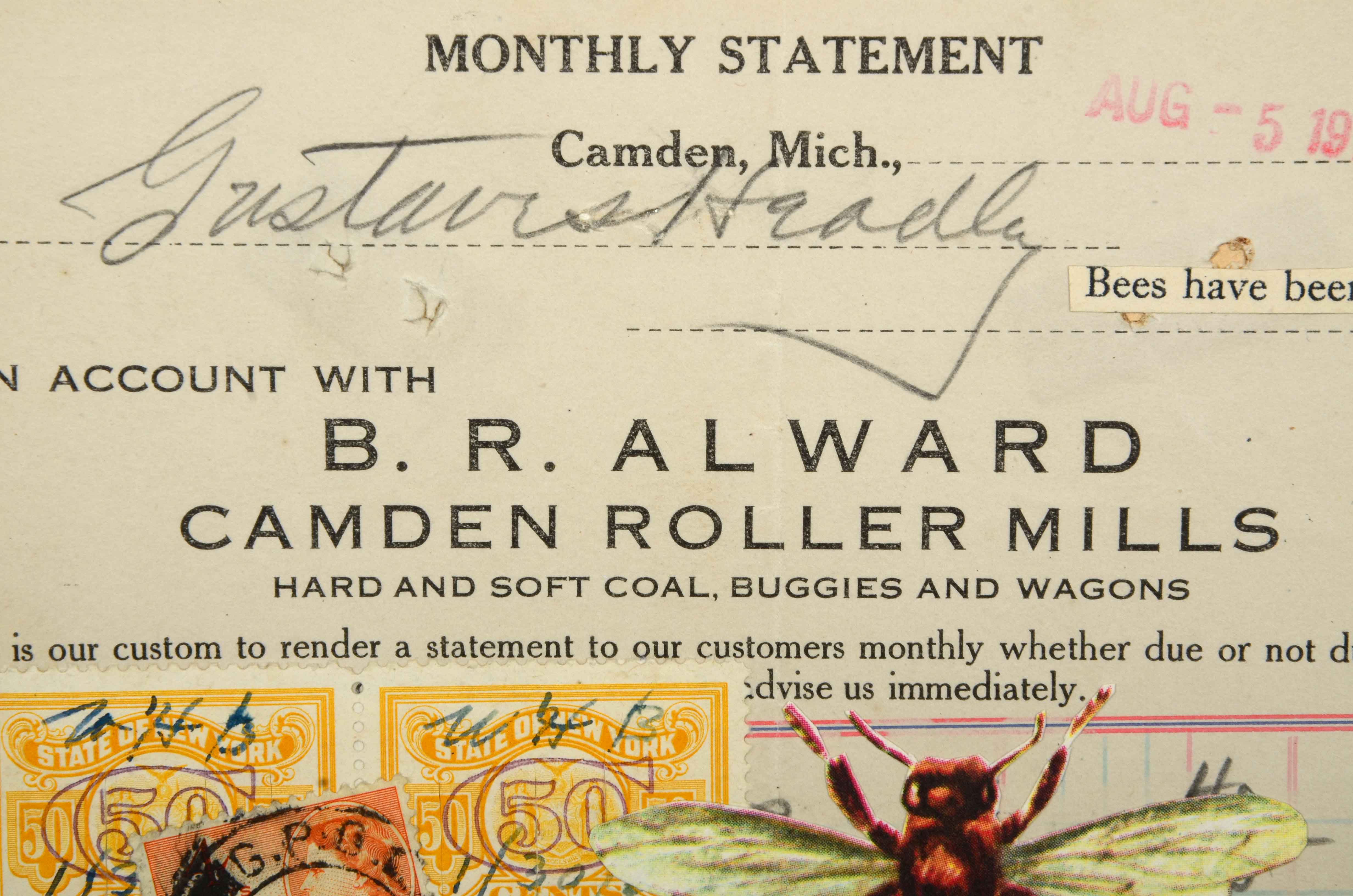 Janet Zack Original Collage "Sweet" 2011 on Hardboard Panel