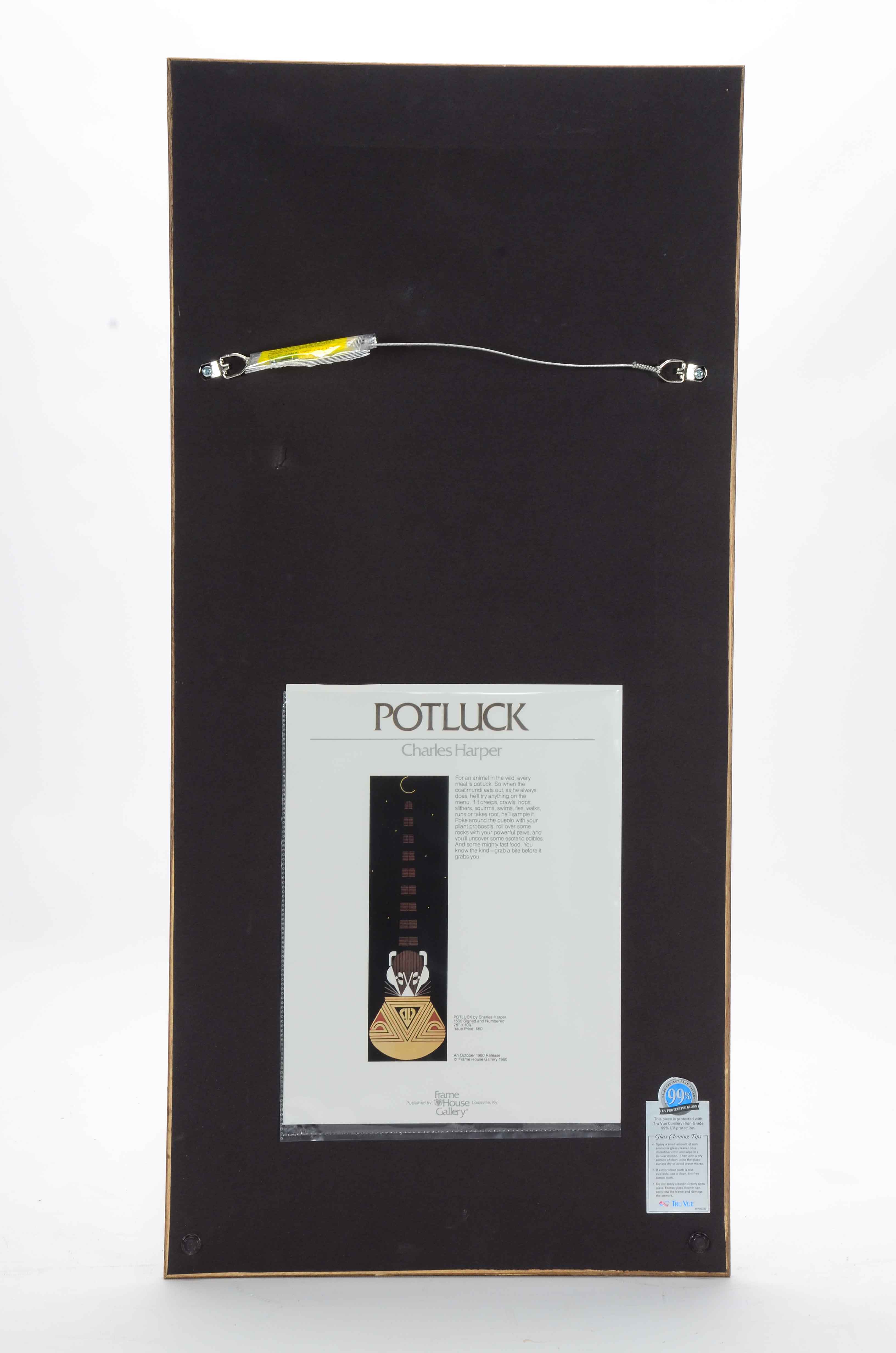 Charley Harper Limited Edition Serigraph "Potluck"