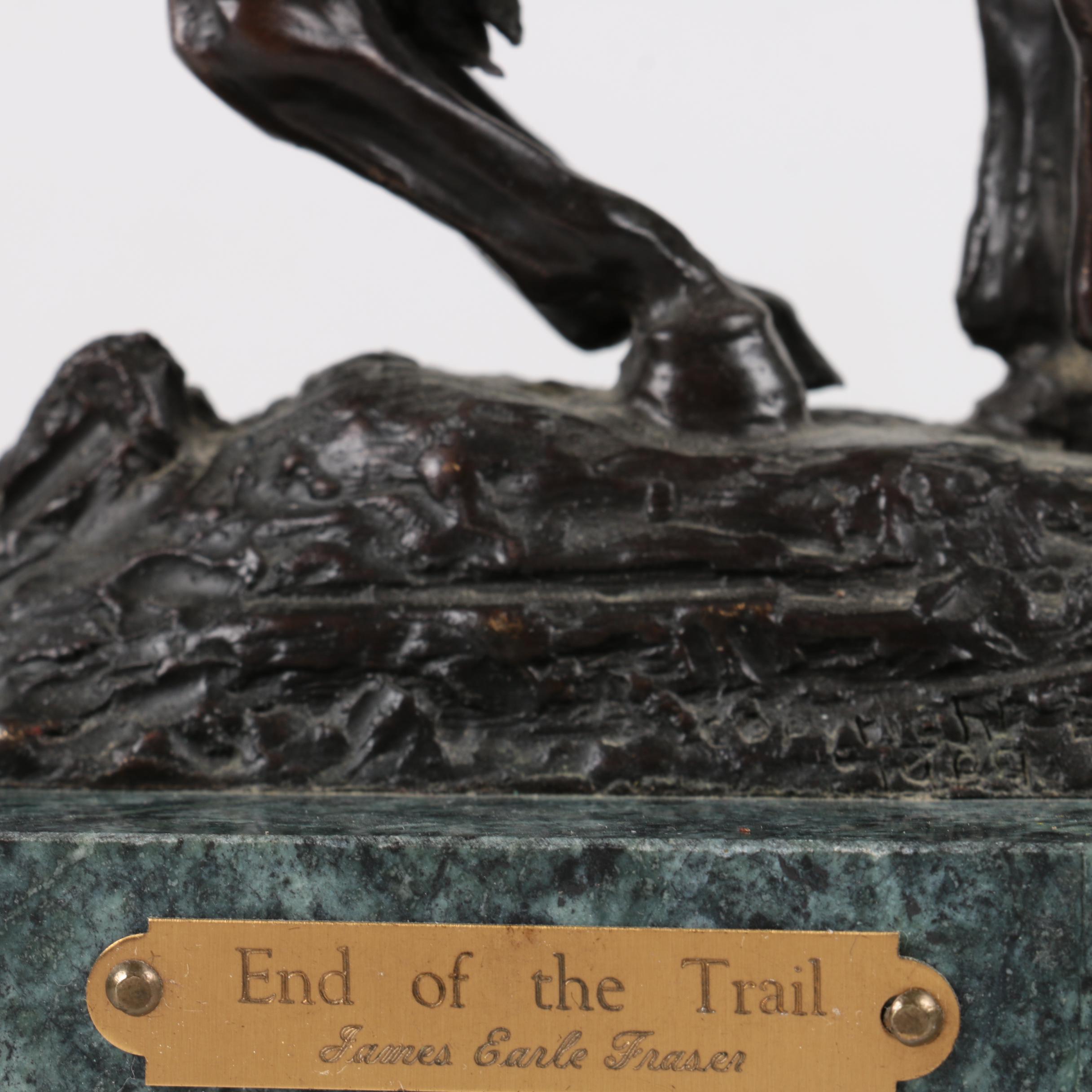 American West Themed Bronze Figures Including After Remington