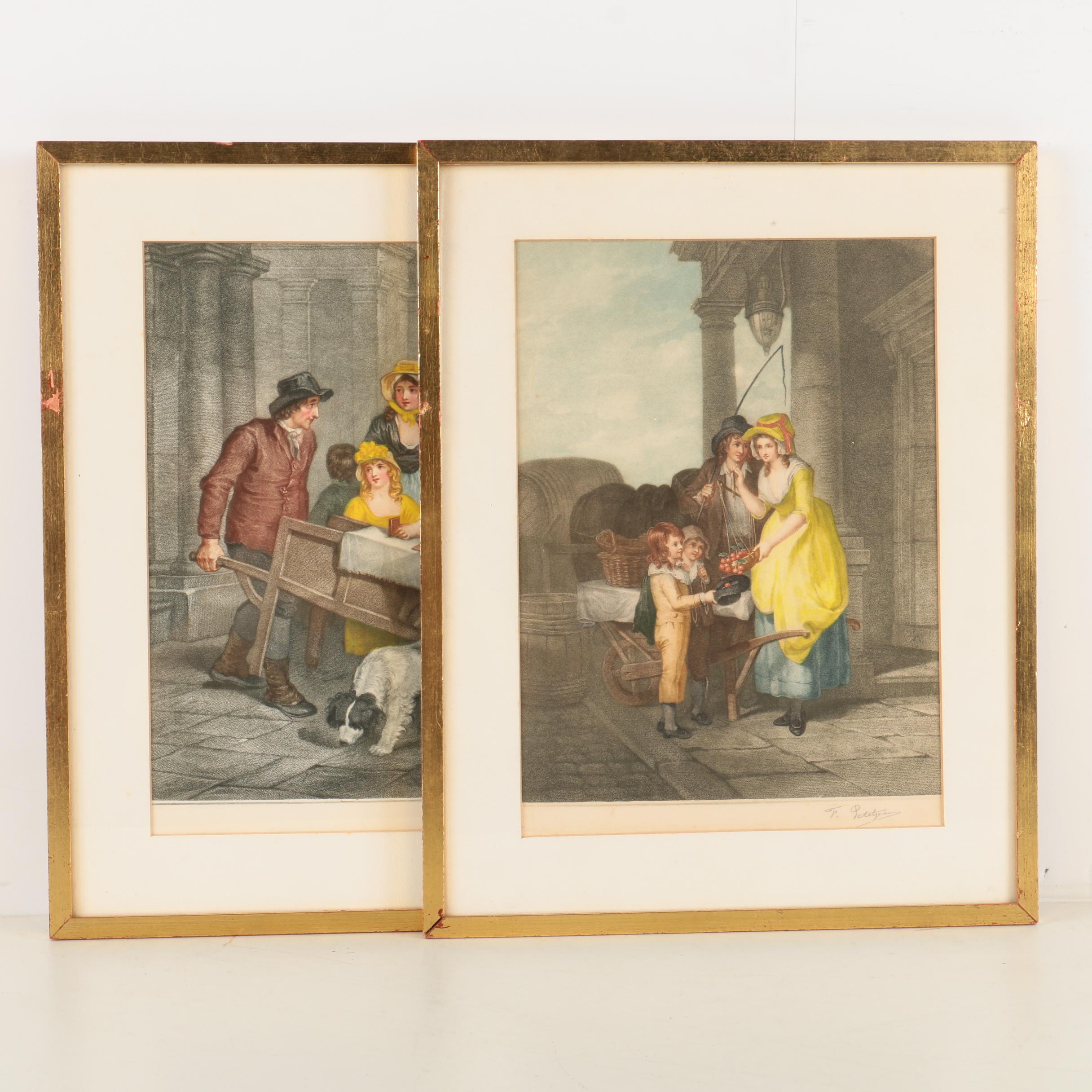 Hand Colored Engravings After Francis Wheatley's  "Cries of London" Series
