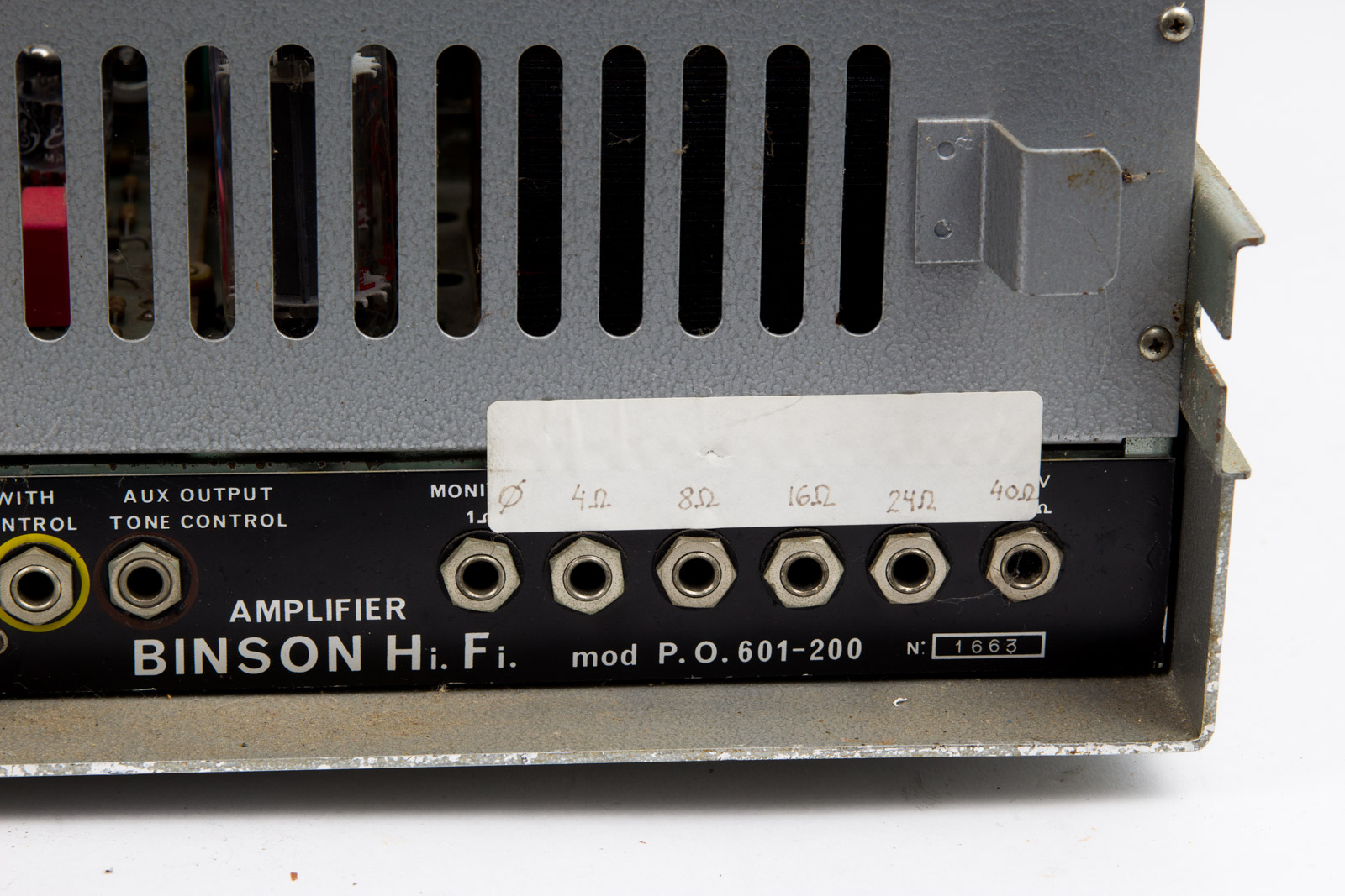 Vintage Binson 601-200 Mono Tube Power Amplifiers