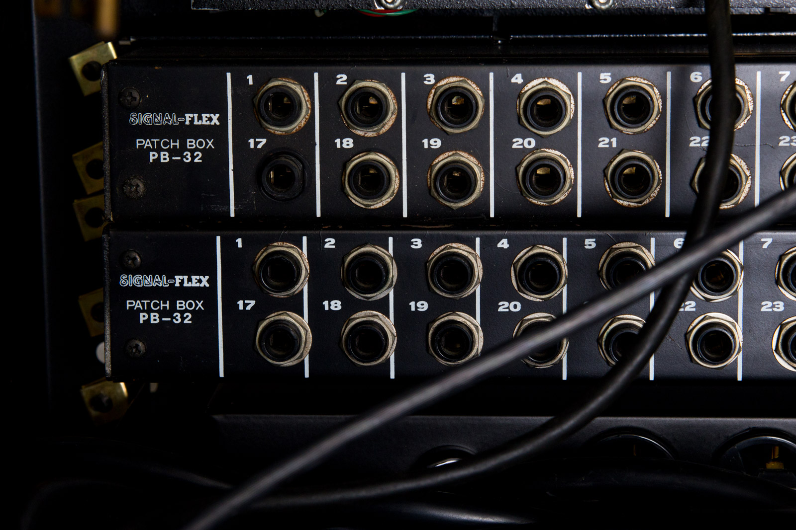 Audio Rack System With Assorted Recording Equipment