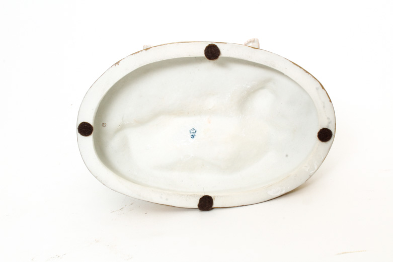 Sitzendorf Porcelain Figurine of a Couple with Sheep