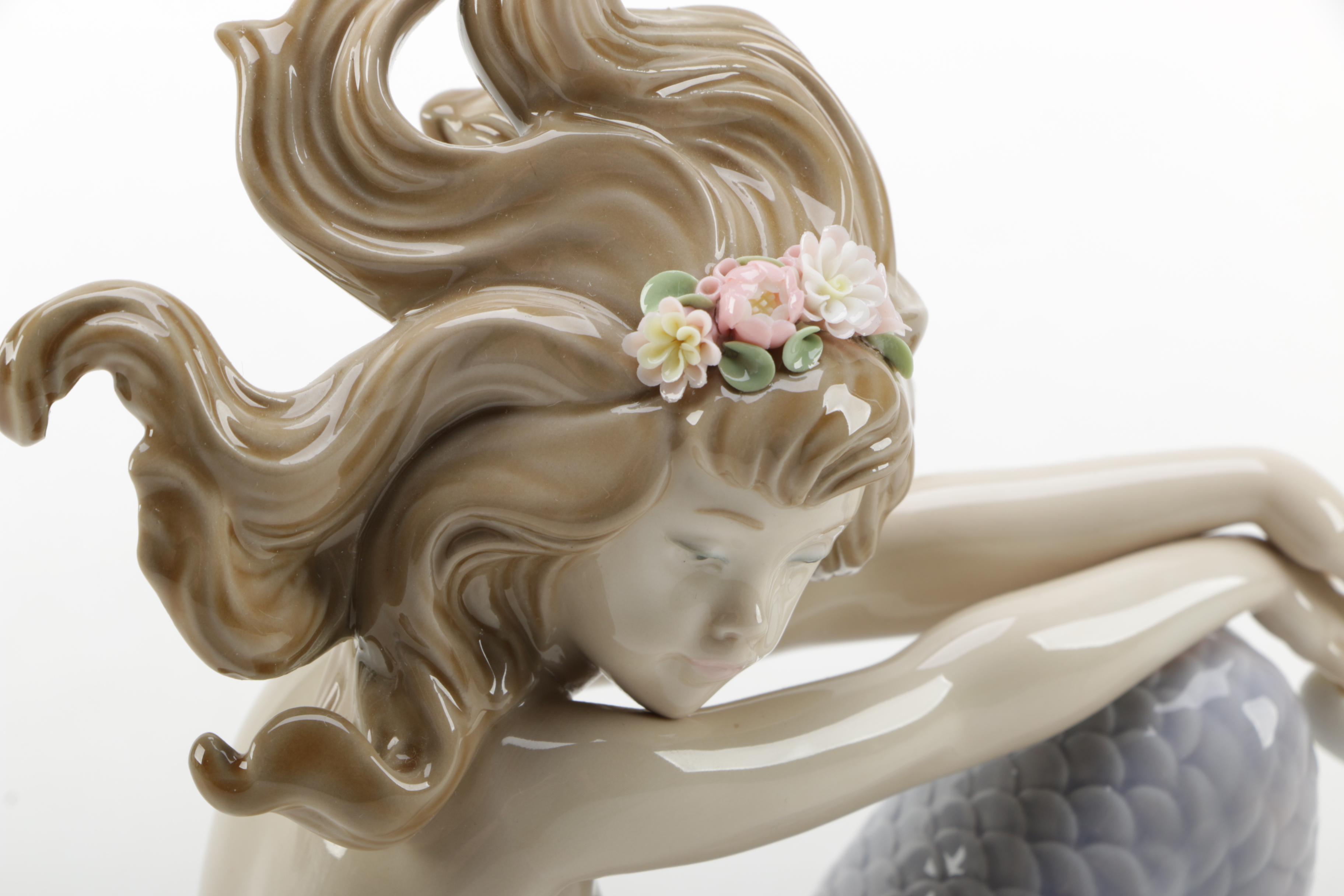Lladró "Illusion" Porcelain Mermaid Figurine