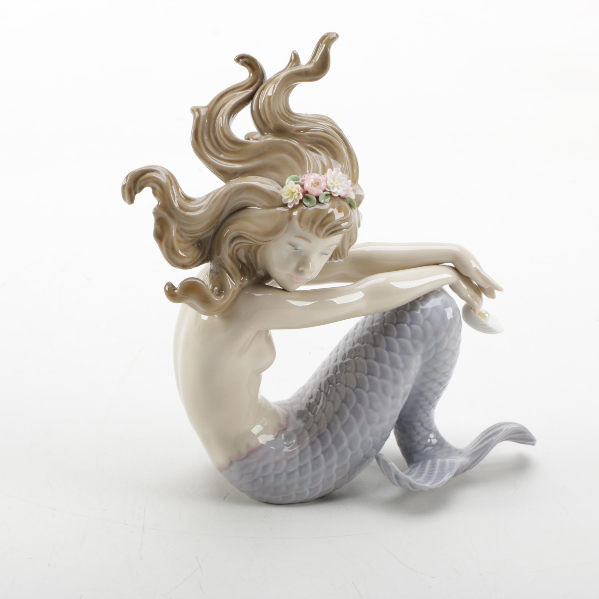Lladró "Illusion" Porcelain Mermaid Figurine