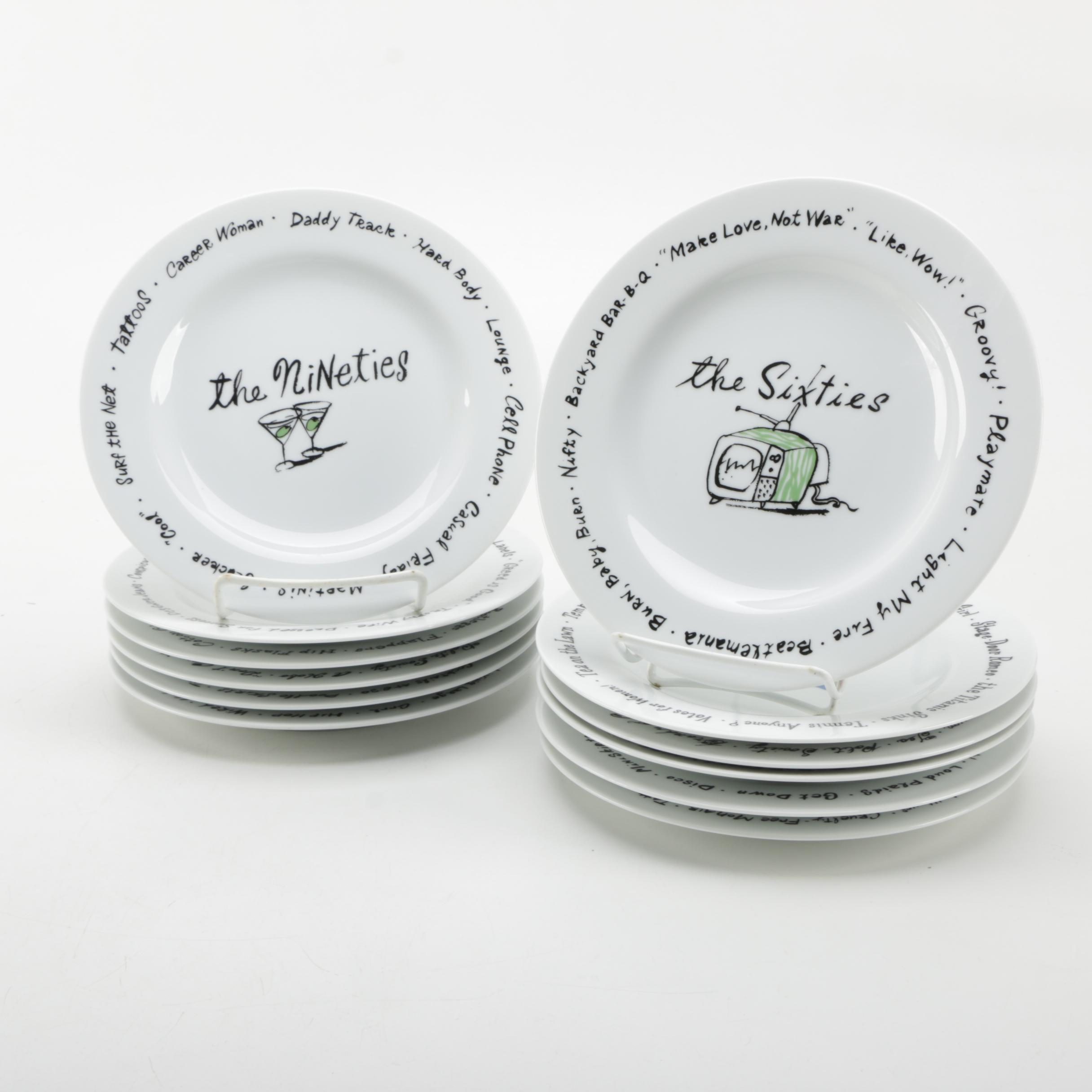 Pottery Barn "Millennium" Ceramic Plates