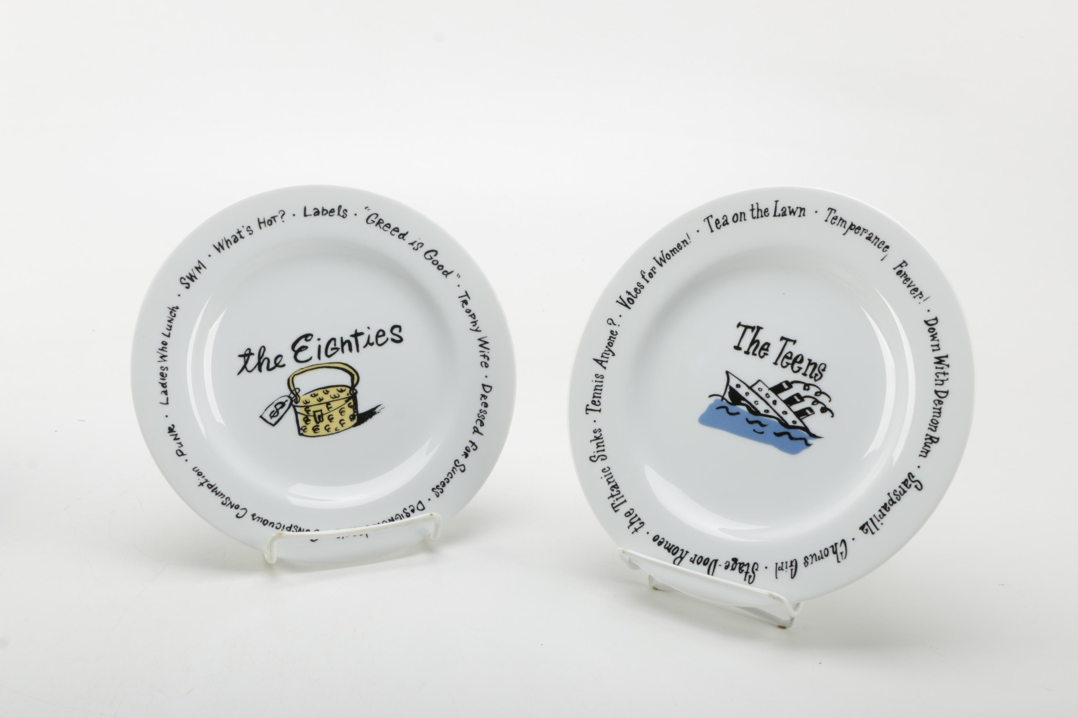 Pottery Barn "Millennium" Ceramic Plates