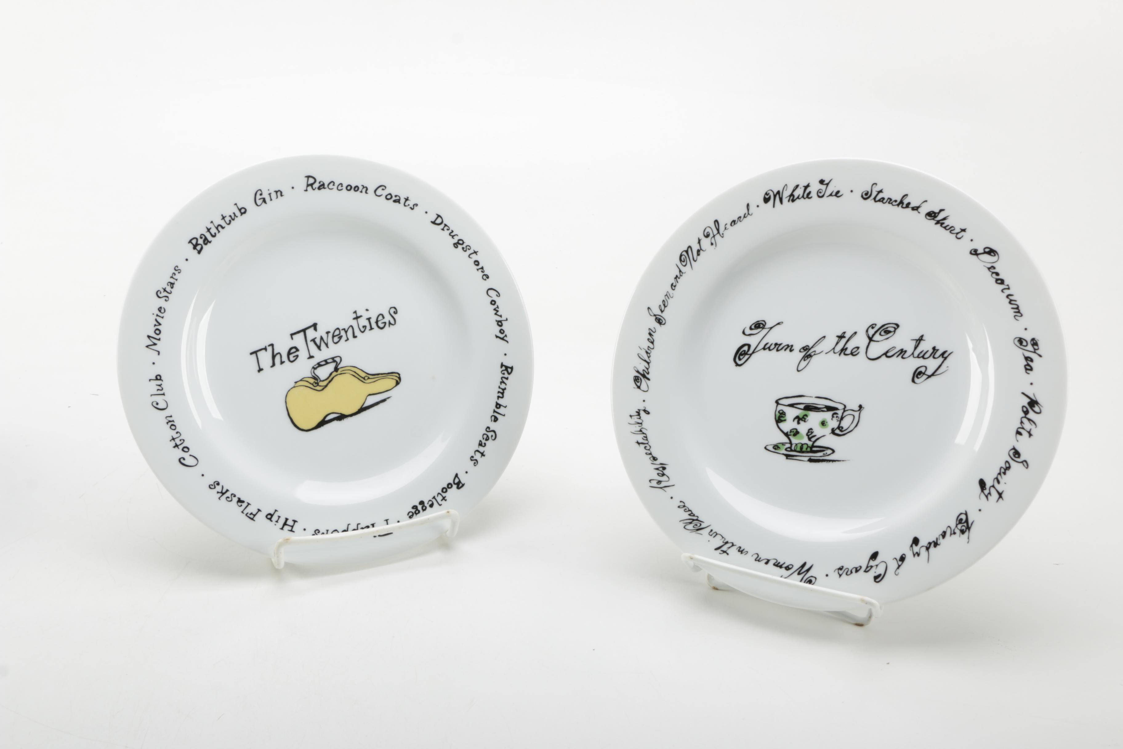 Pottery Barn "Millennium" Ceramic Plates