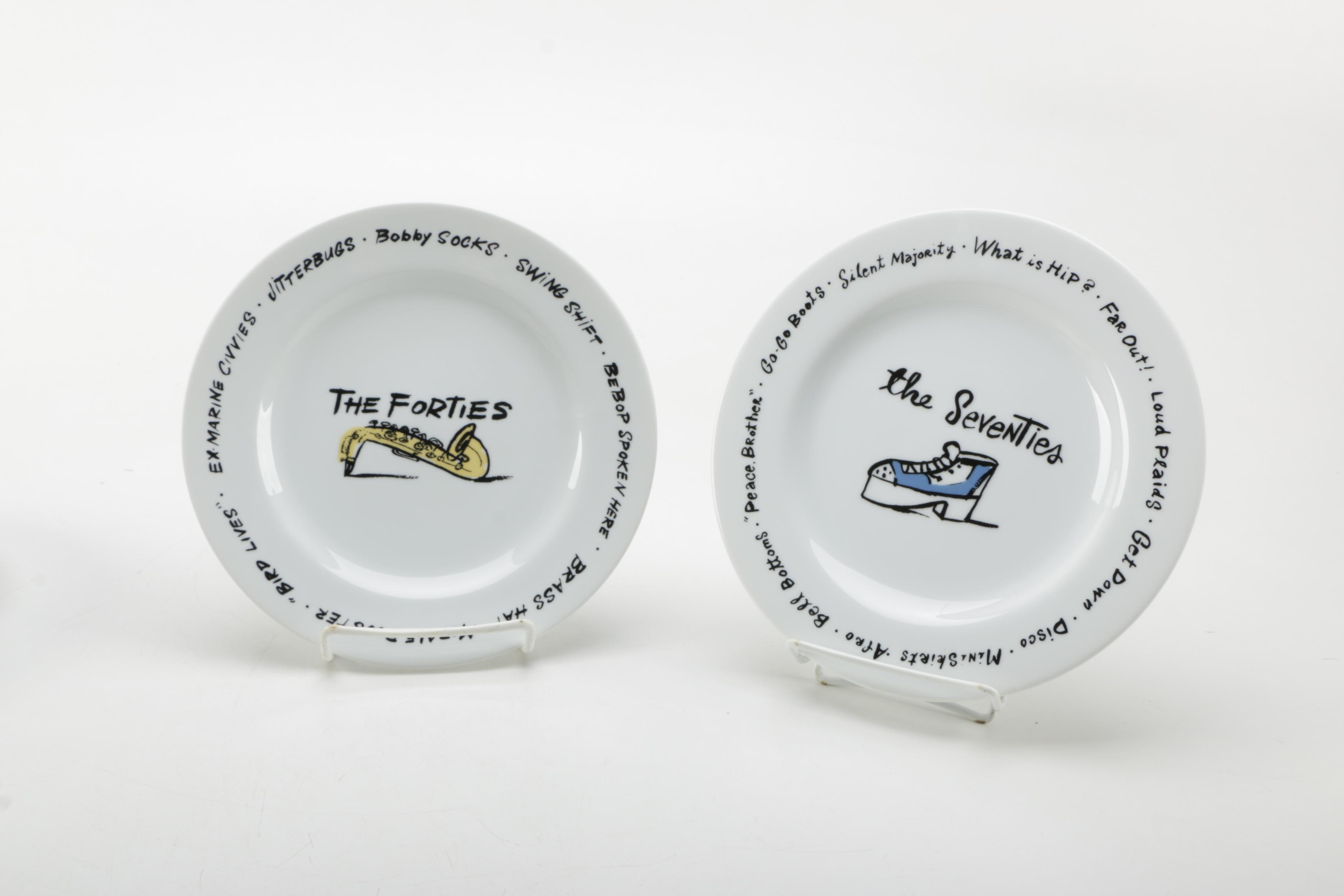 Pottery Barn "Millennium" Ceramic Plates