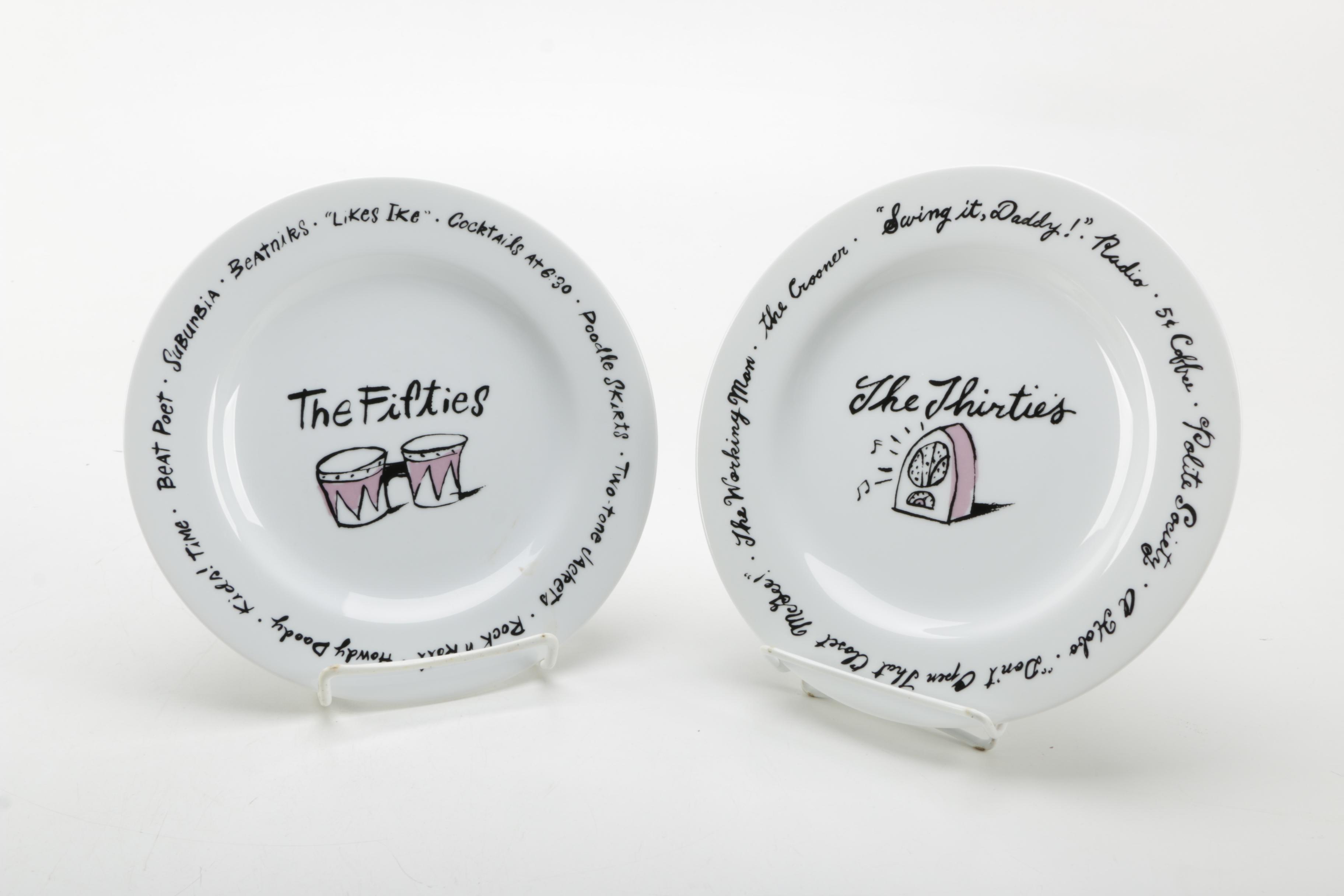 Pottery Barn "Millennium" Ceramic Plates