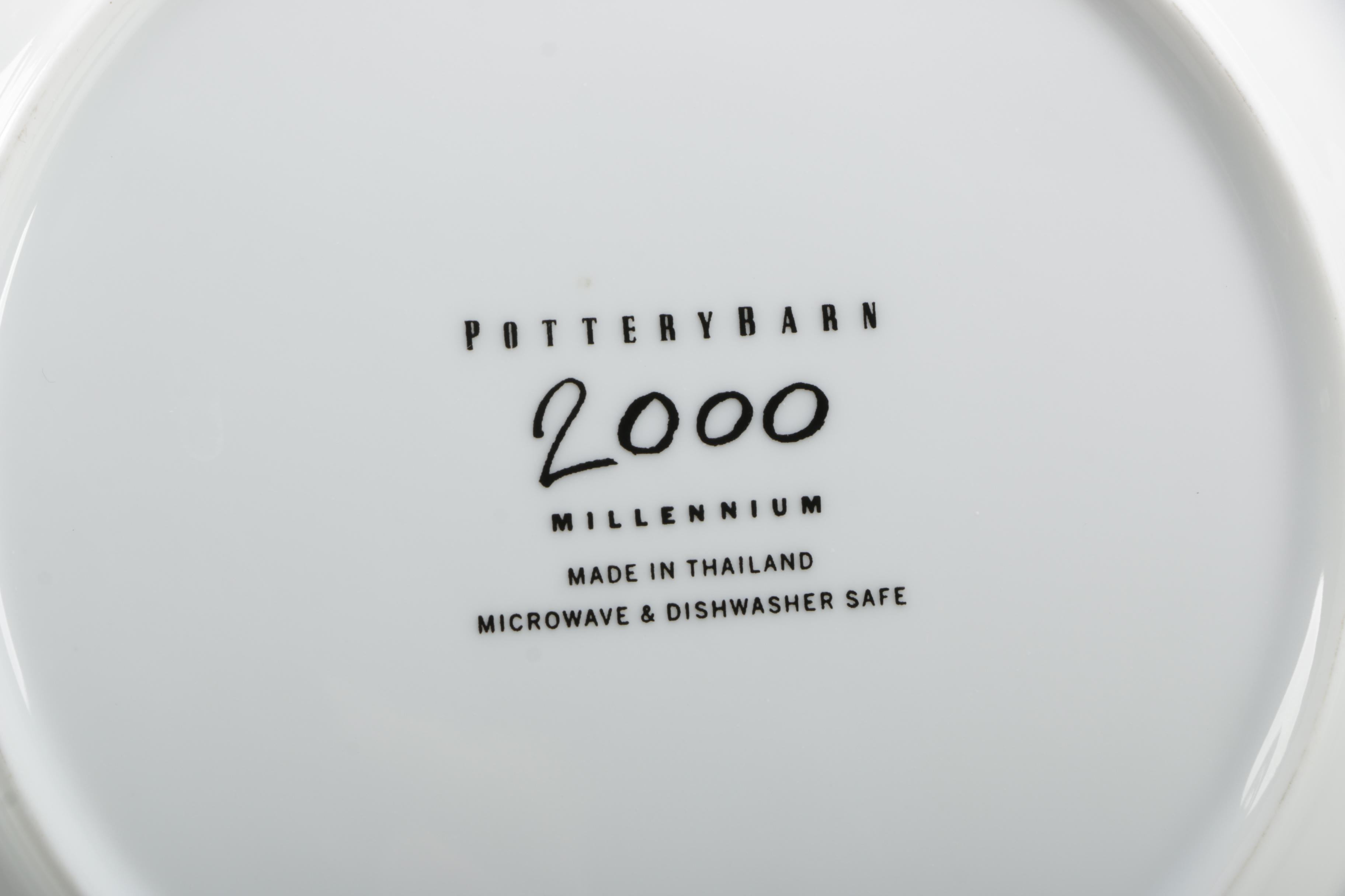 Pottery Barn "Millennium" Ceramic Plates