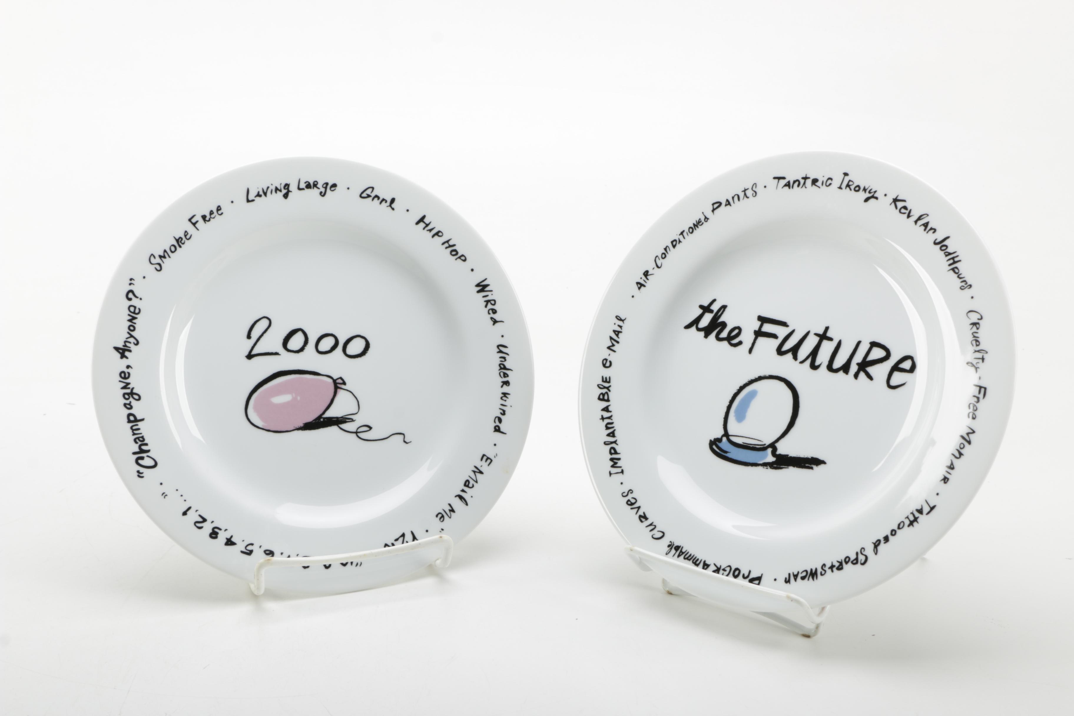 Pottery Barn "Millennium" Ceramic Plates