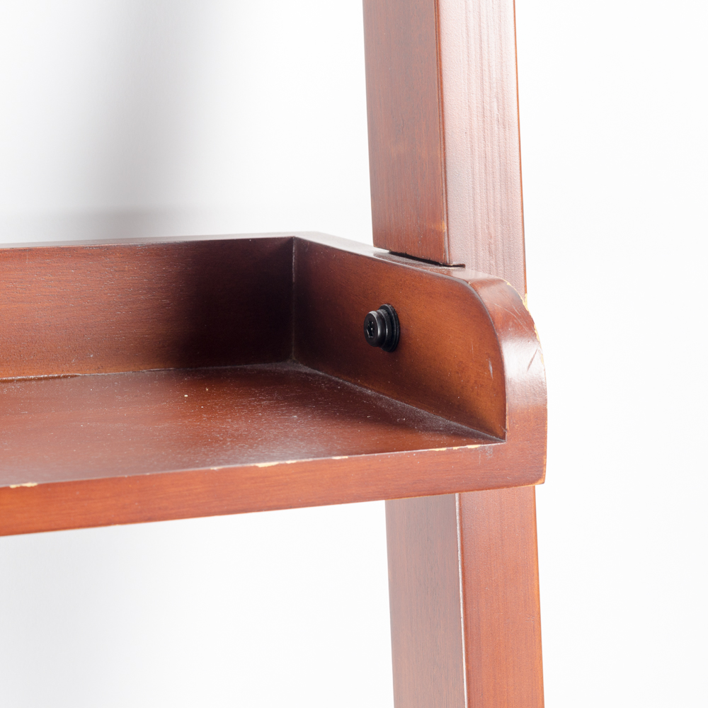 Leaning "Ladder" Shelving Unit