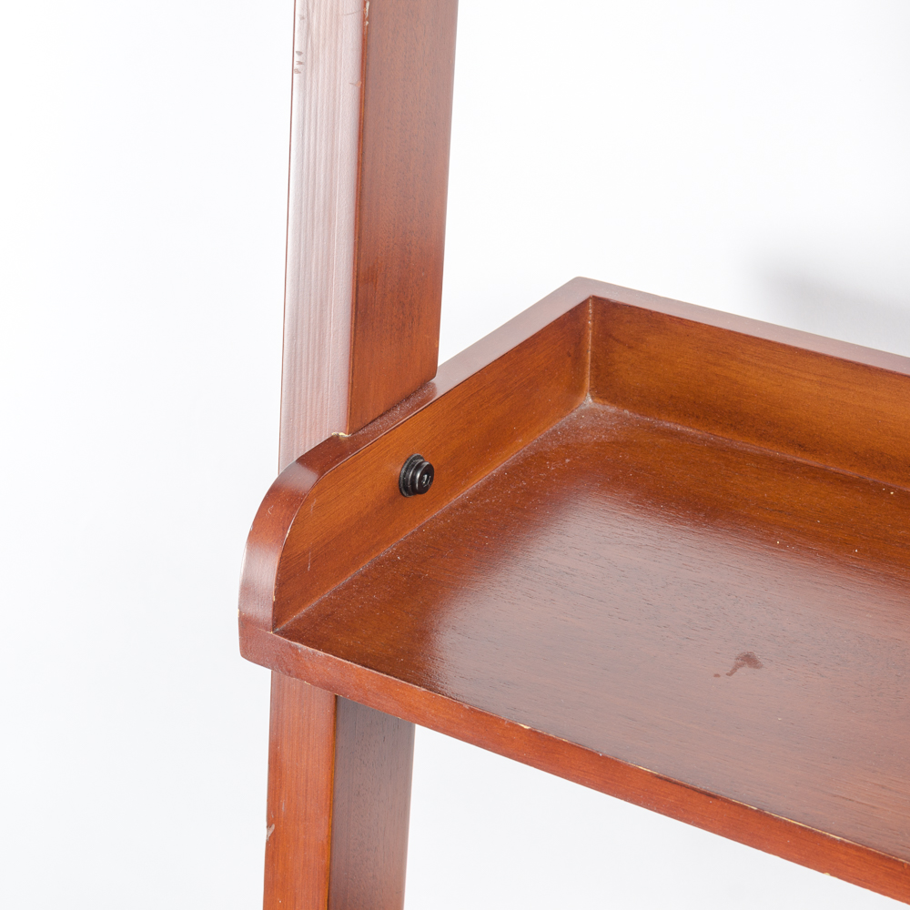 Leaning "Ladder" Shelving Unit