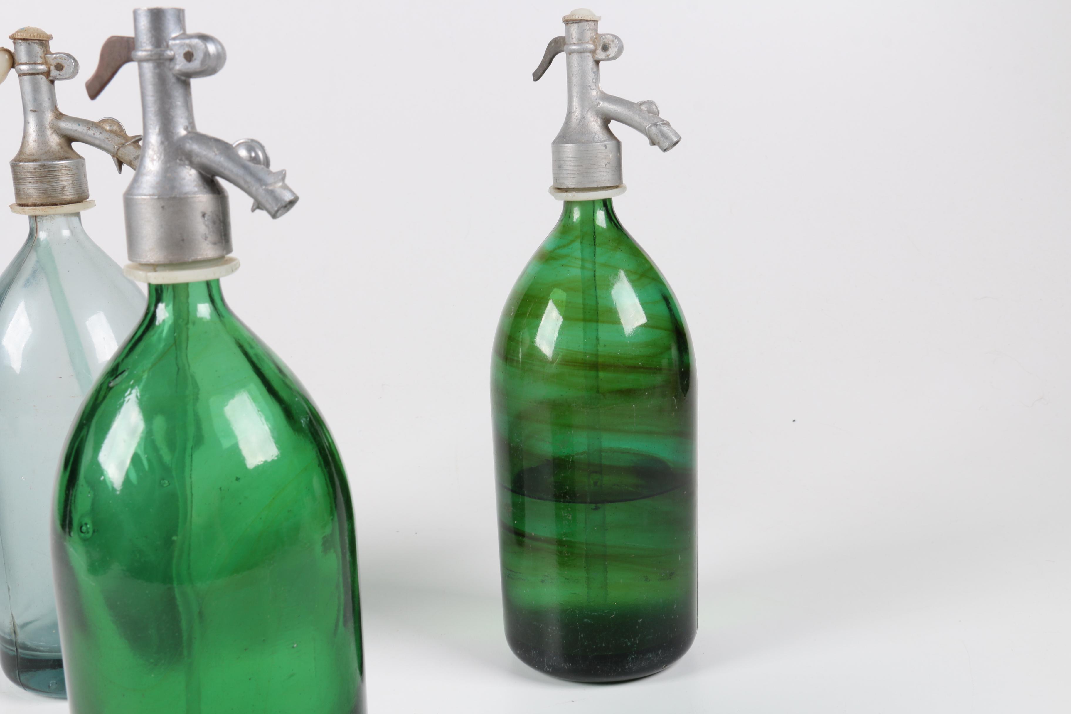 Vintage Glass Soda Syphons