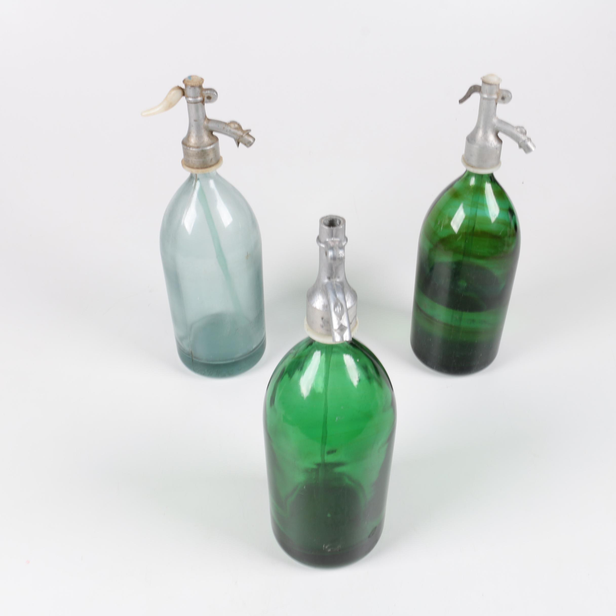 Vintage Glass Soda Syphons