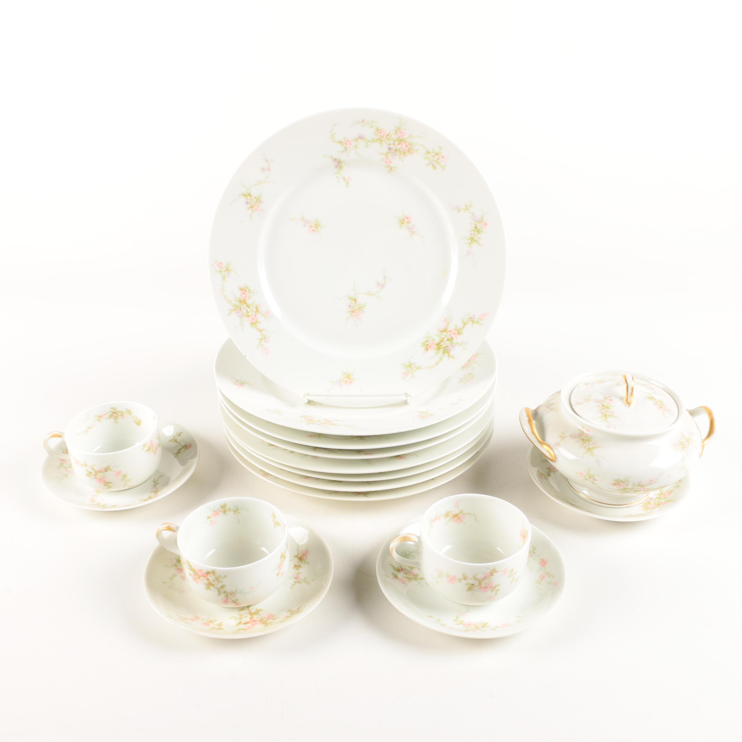 Early 20th Century Theodore Haviland Limoges Porcelain Tableware