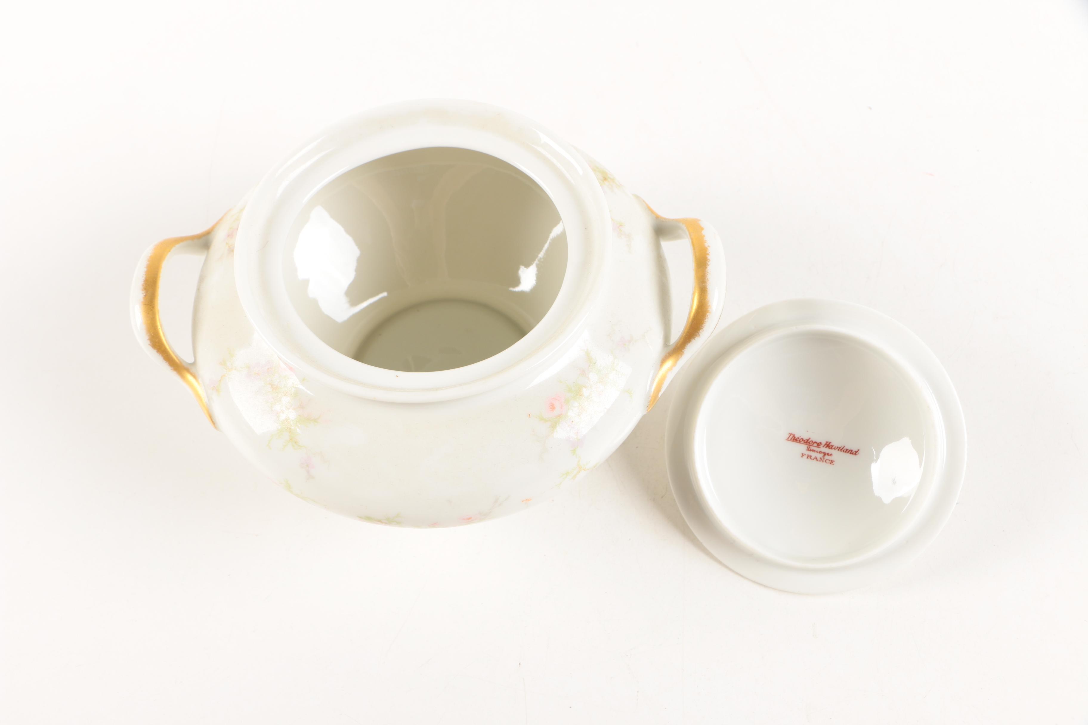 Early 20th Century Theodore Haviland Limoges Porcelain Tableware