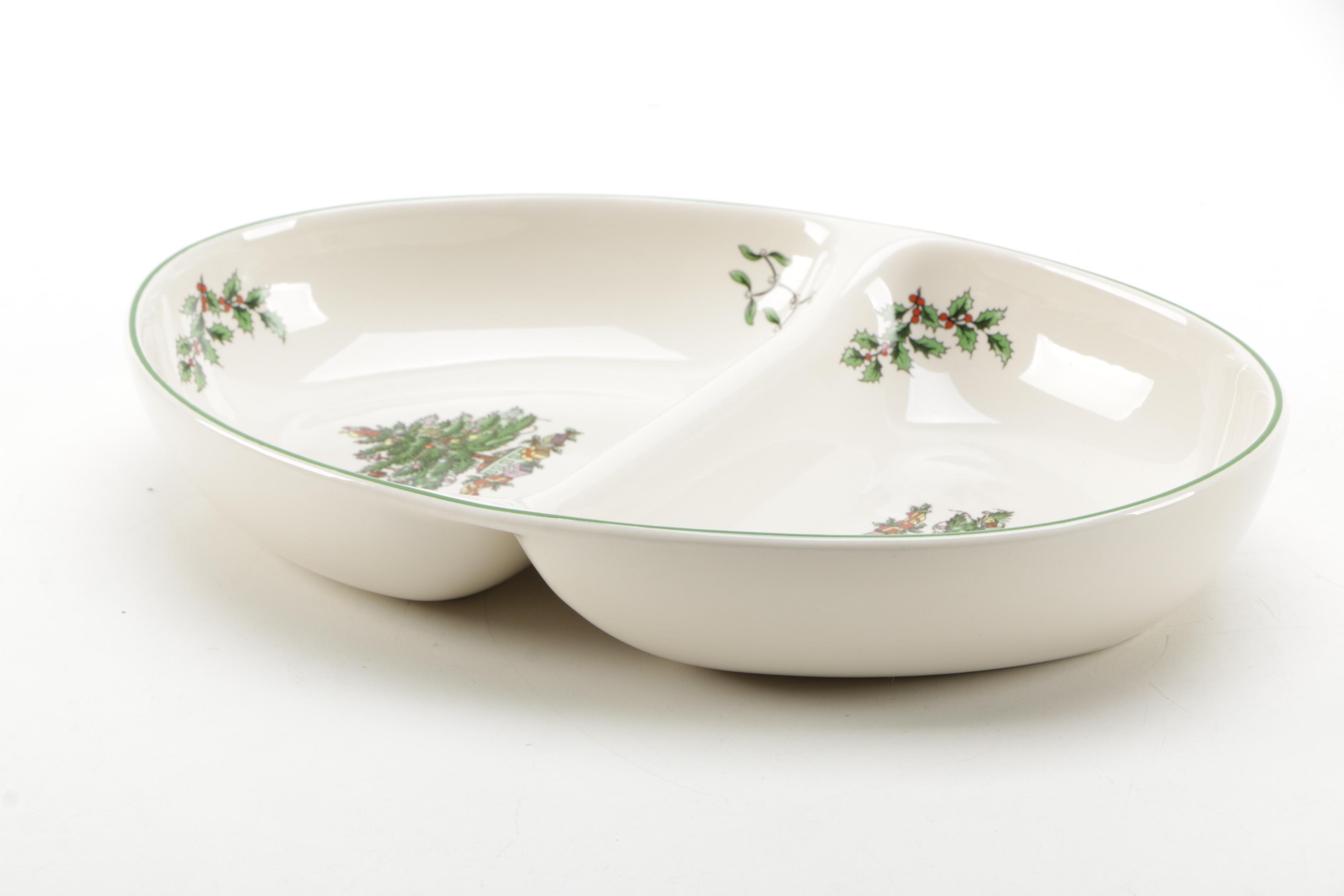 Spode 'Christmas Tree' Ceramic Serveware
