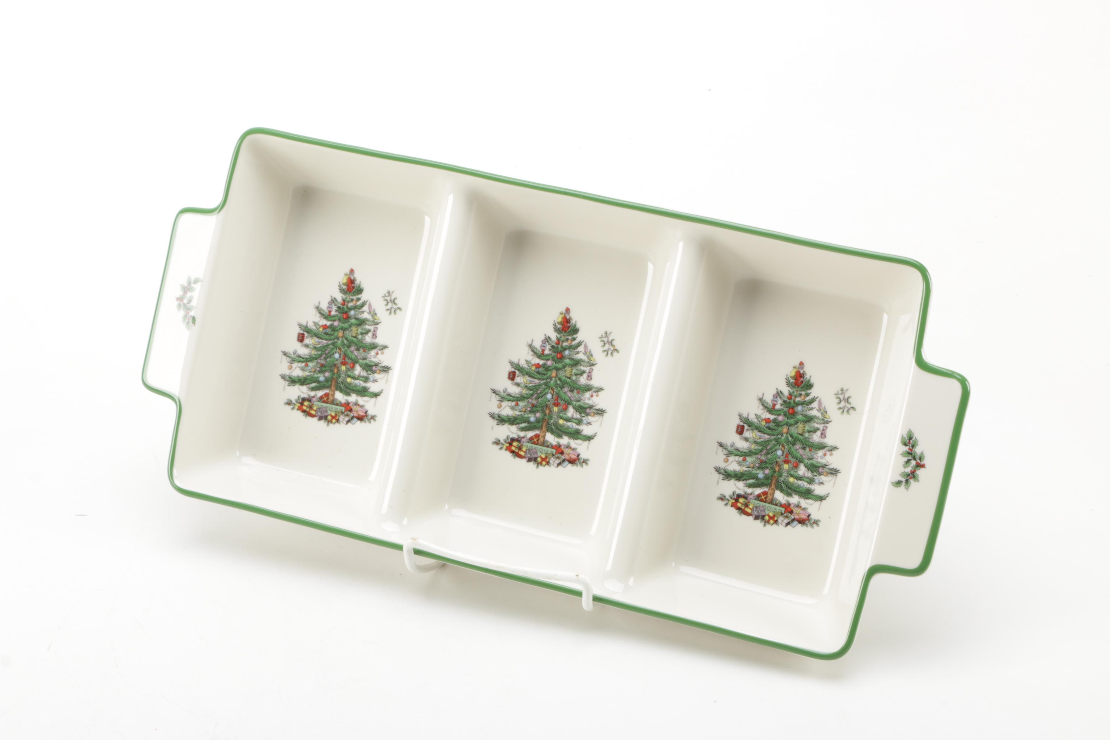 Spode 'Christmas Tree' Ceramic Serveware