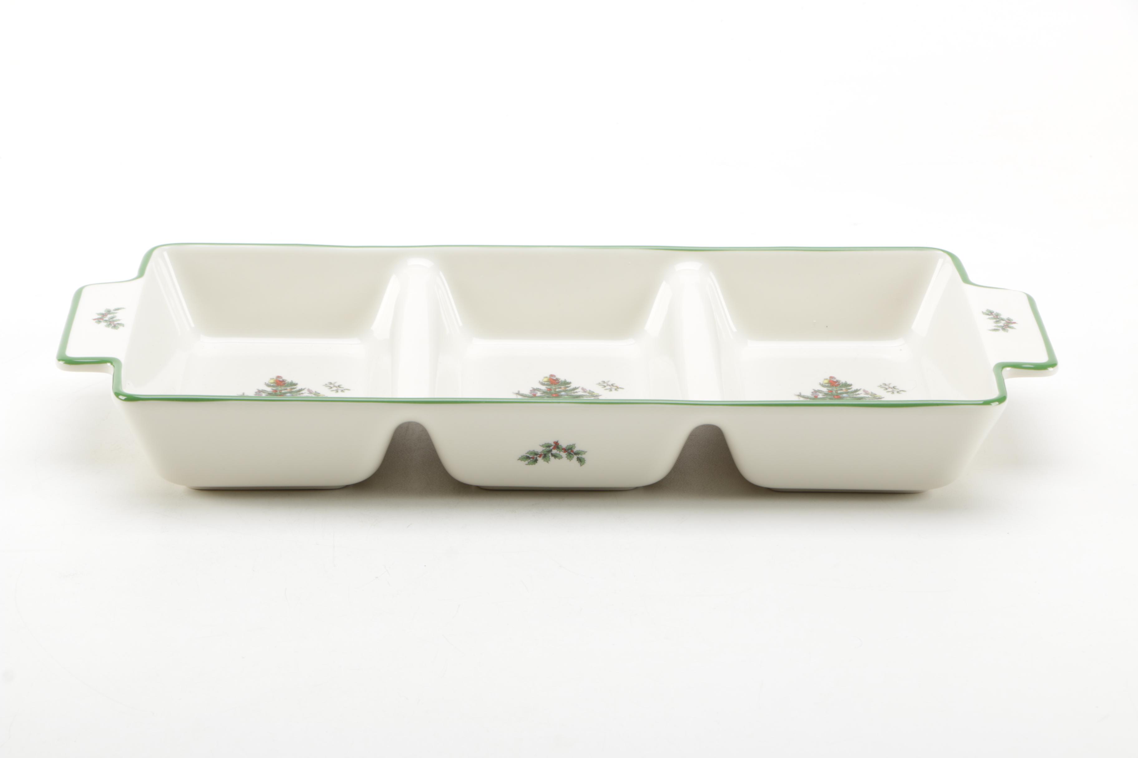 Spode 'Christmas Tree' Ceramic Serveware