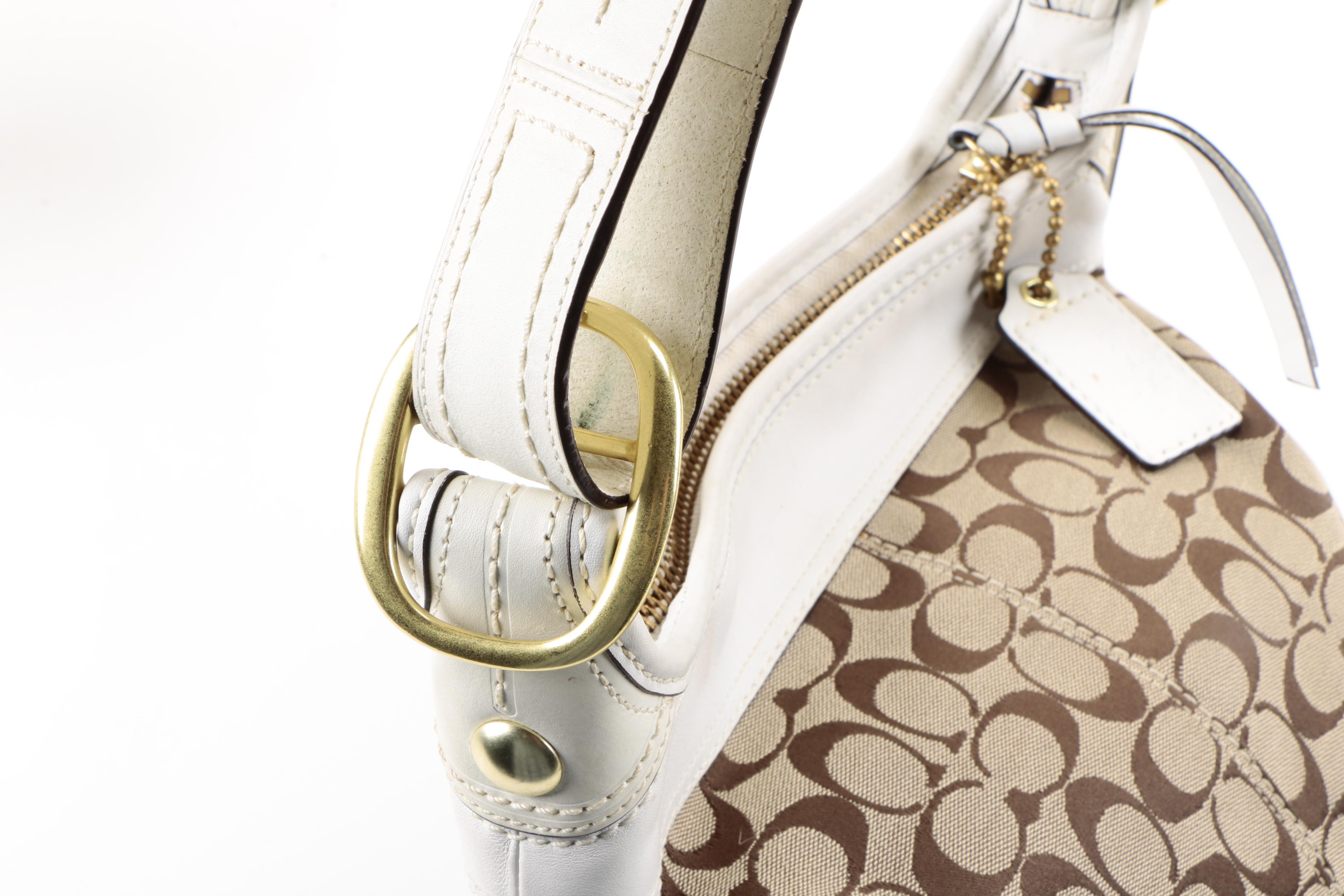 Signature Bleeker Canvas Bucket Bag by Coach