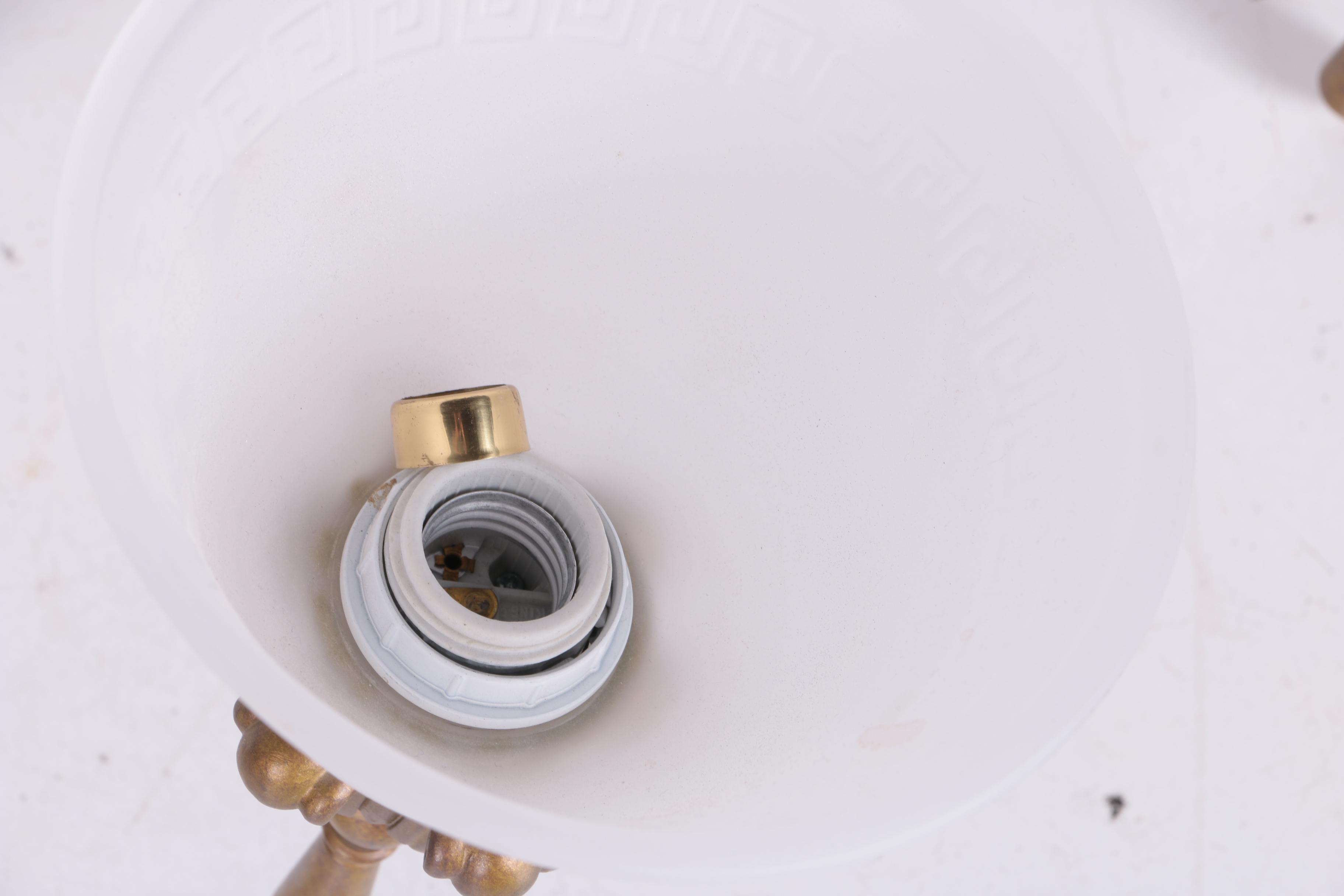 Hanging Light Fixture with Glass Shades