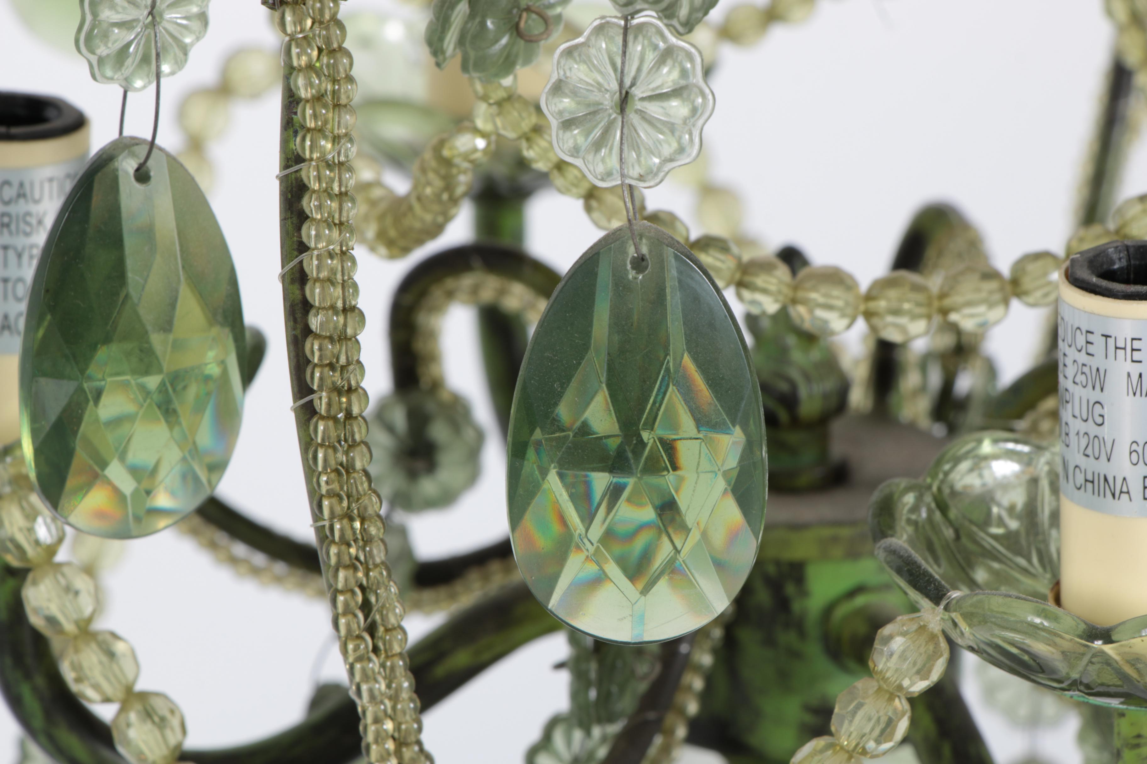 Pair of Beaded and Bedecked Table Lamps