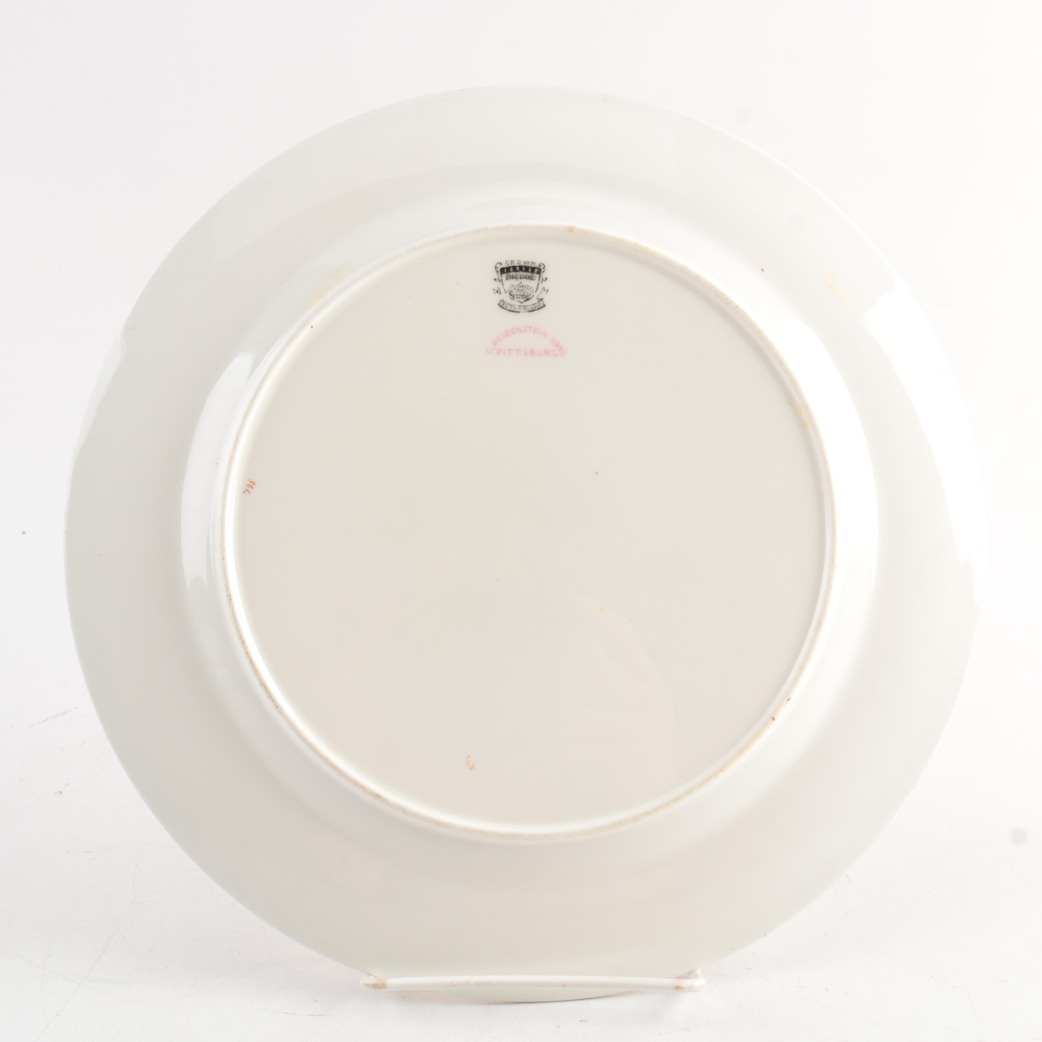 Crown Sutherland Porcelain Dinner Plates