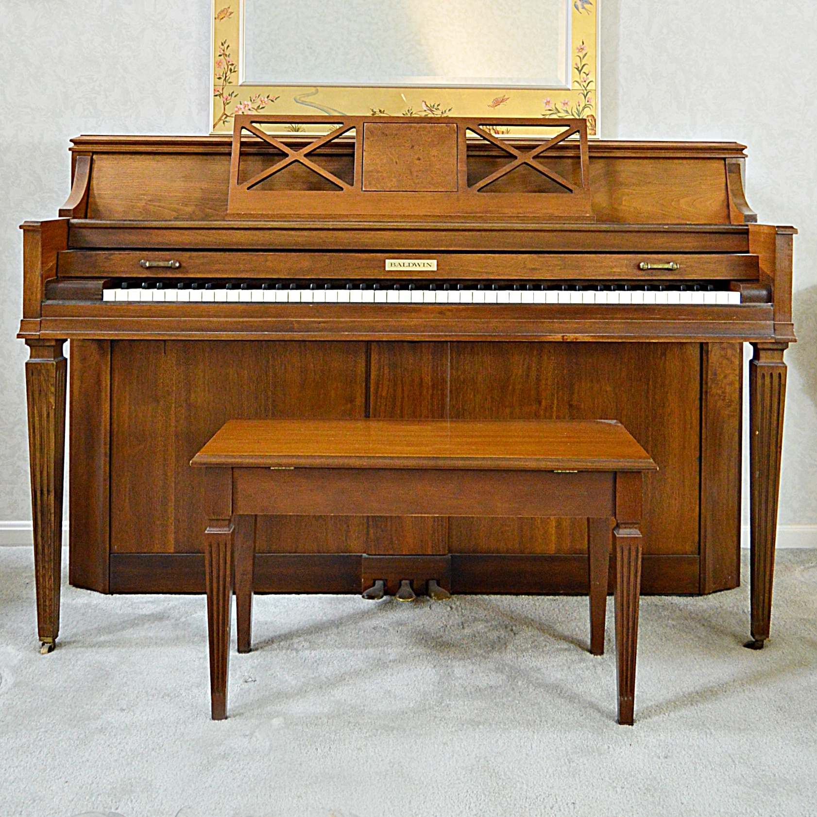 Baldwin Console Piano and Bench